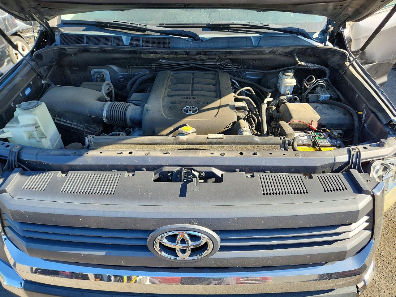 2014 Toyota Tundra Crewmax Sr5 Gray vin: 5TFDW5F13EX389826