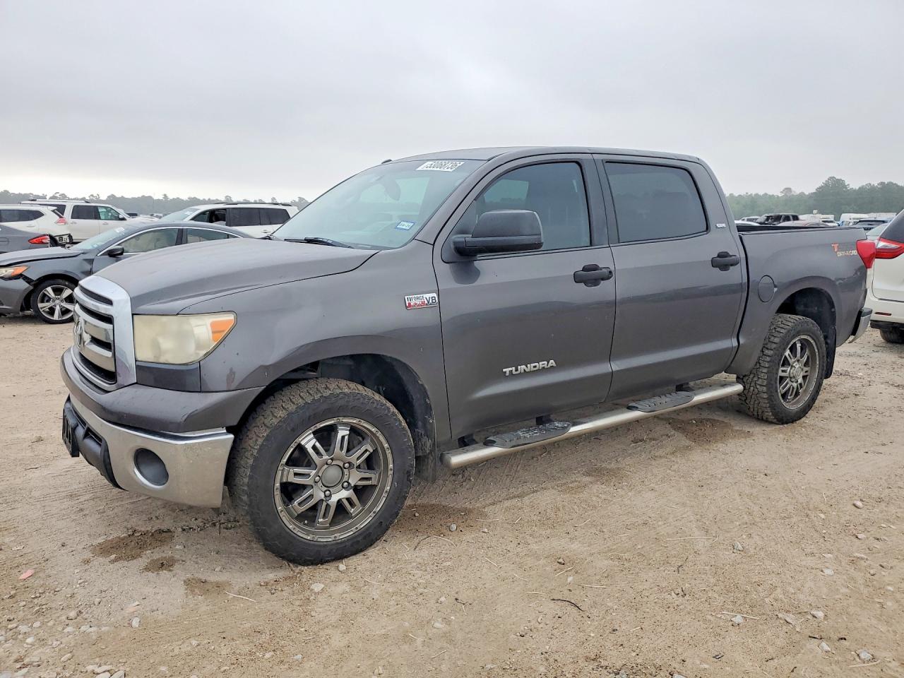 2013 Toyota Tundra Crewmax Sr5 Gray vin: 5TFDW5F14DX322828