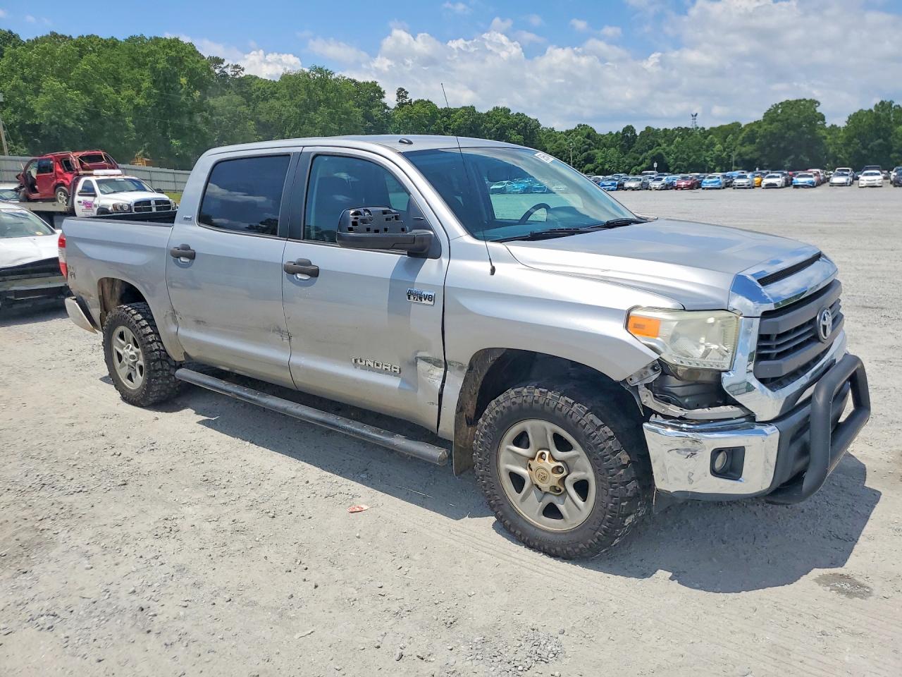 2015 Toyota Tundra Sr5 Silver vin: 5TFDW5F14FX418820