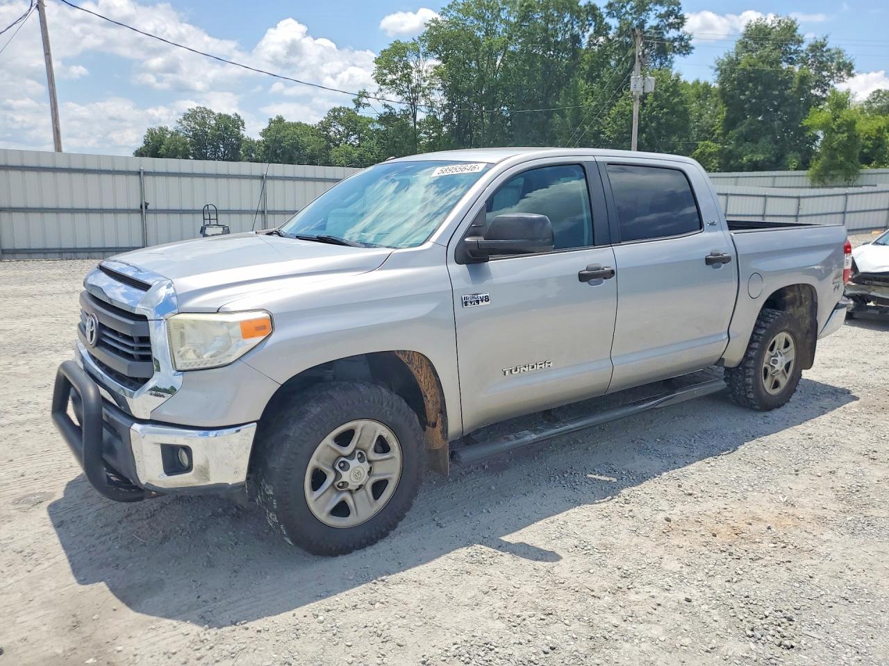 2015 Toyota Tundra Sr5 Silver vin: 5TFDW5F14FX418820