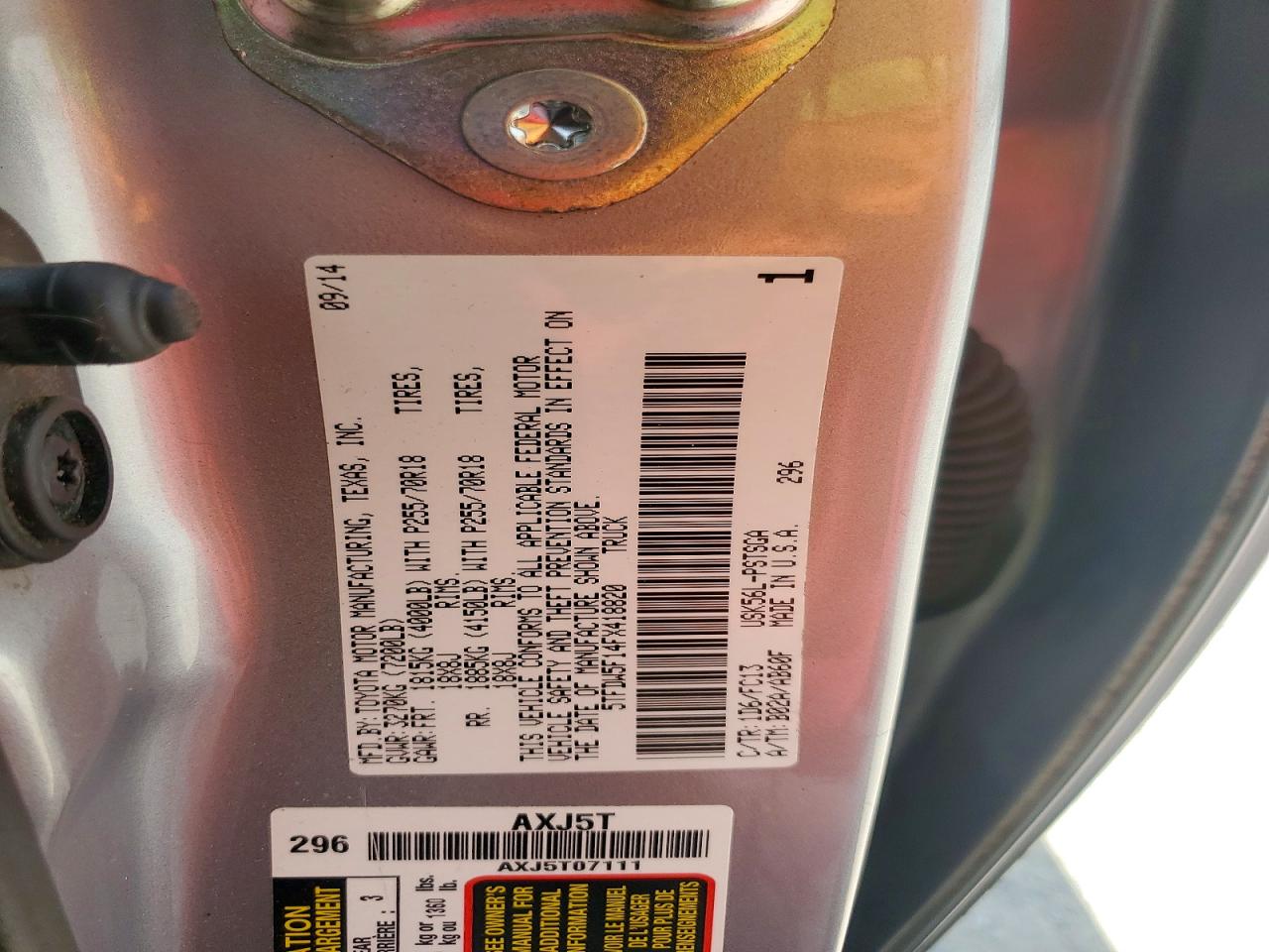 2015 Toyota Tundra Sr5 Silver vin: 5TFDW5F14FX418820