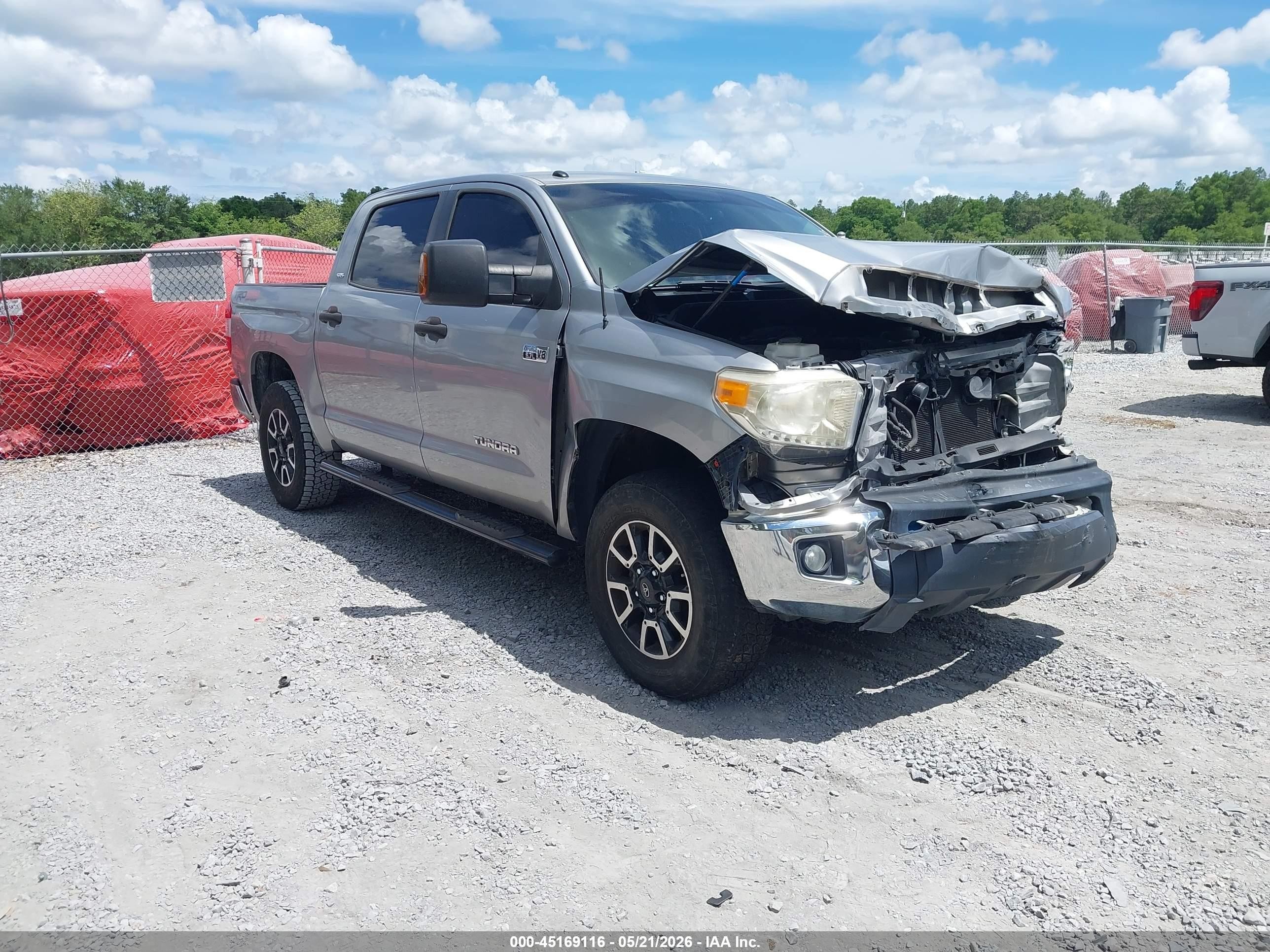 2015 Toyota Tundra Sr5 5.7l V8 Silver vin: 5TFDW5F14FX465233