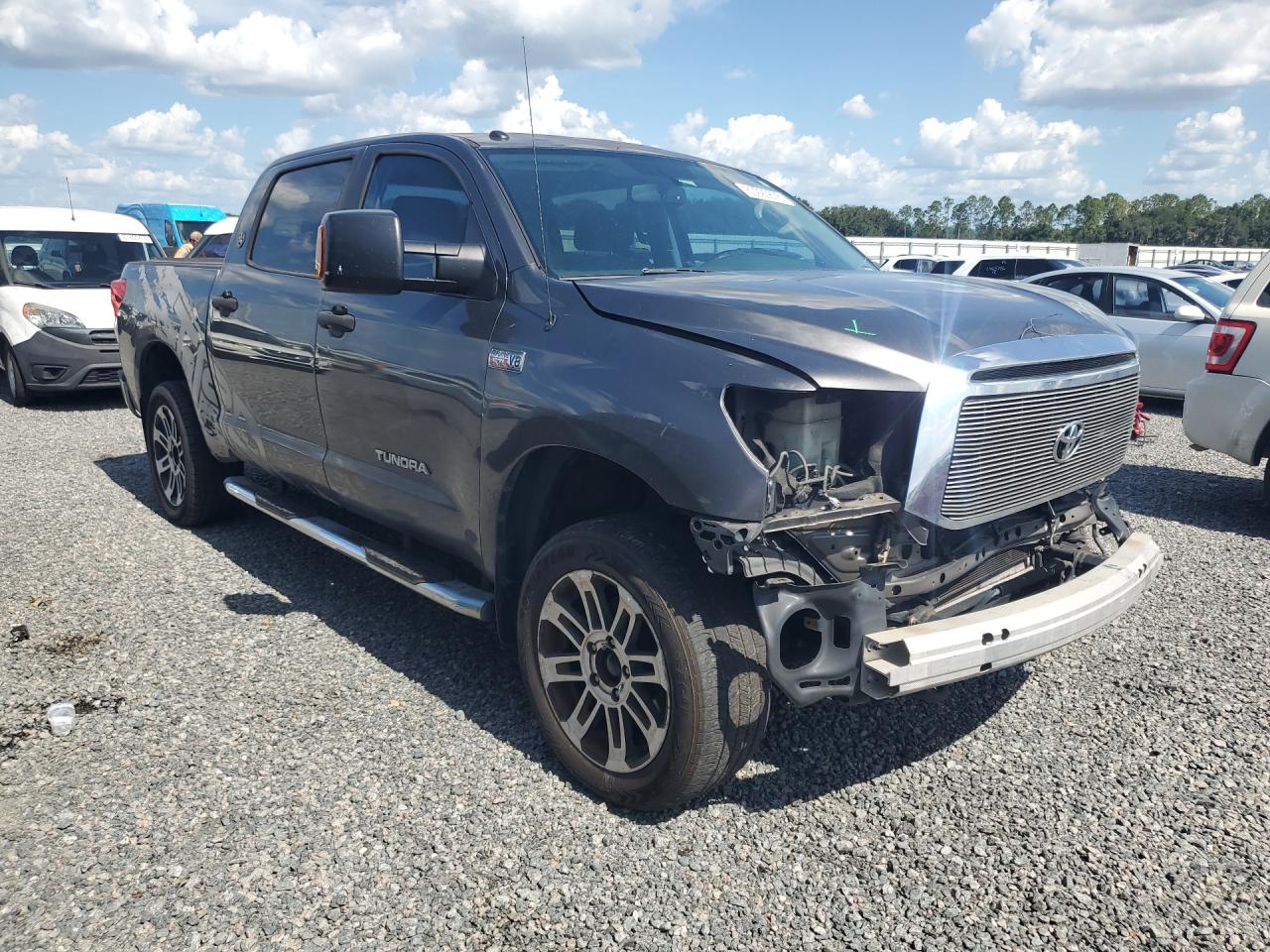 2012 Toyota Tundra Crewmax Sr5 Gray vin: 5TFDW5F15CX232697