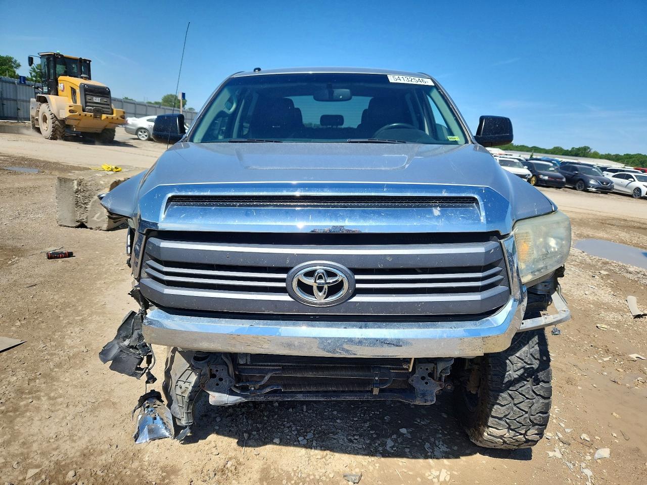 2014 Toyota Tundra Crewmax Sr5 Silver vin: 5TFDW5F15EX347626