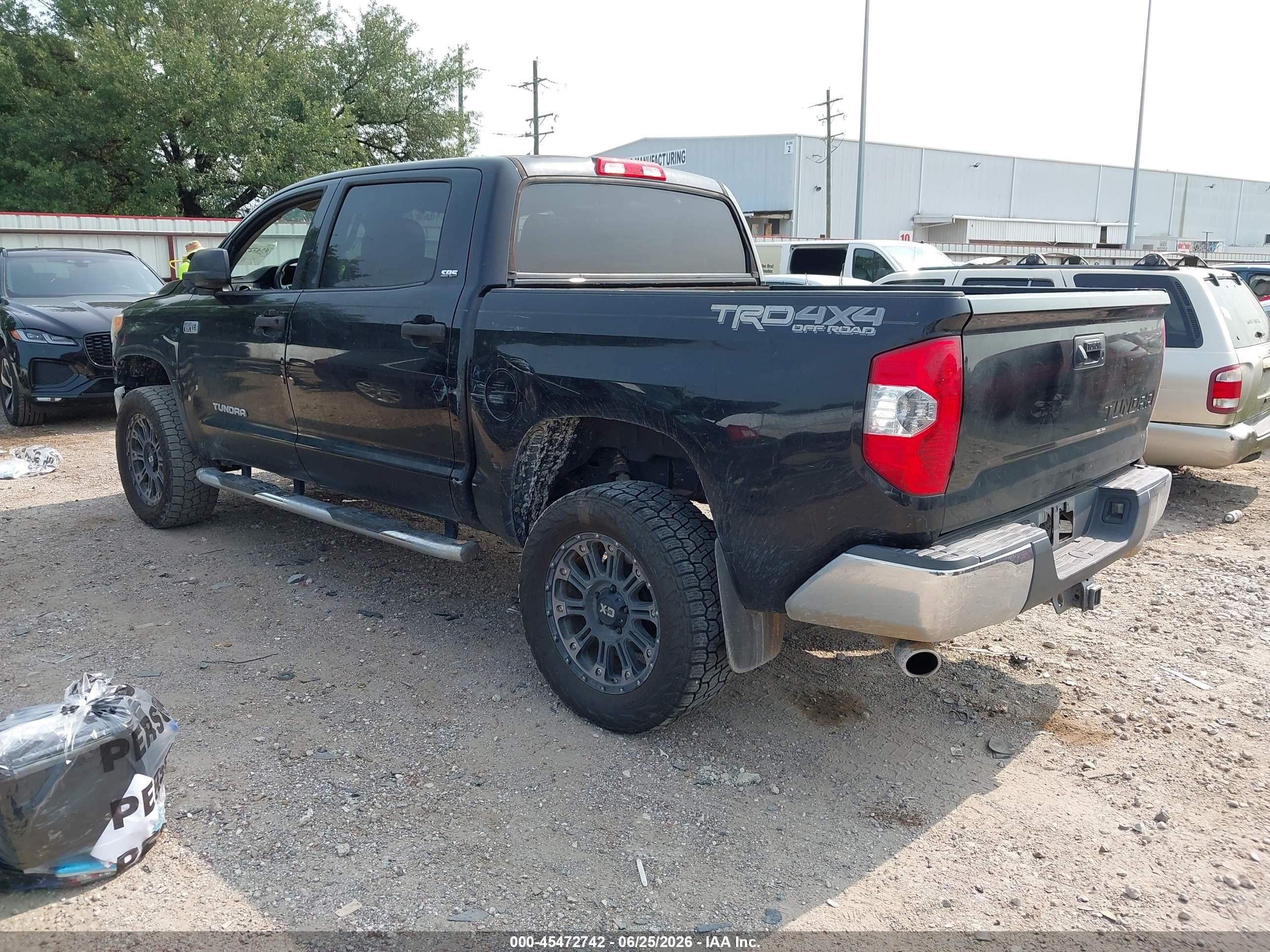 2014 Toyota Tundra Sr5 5.7l V8 Black vin: 5TFDW5F15EX380318