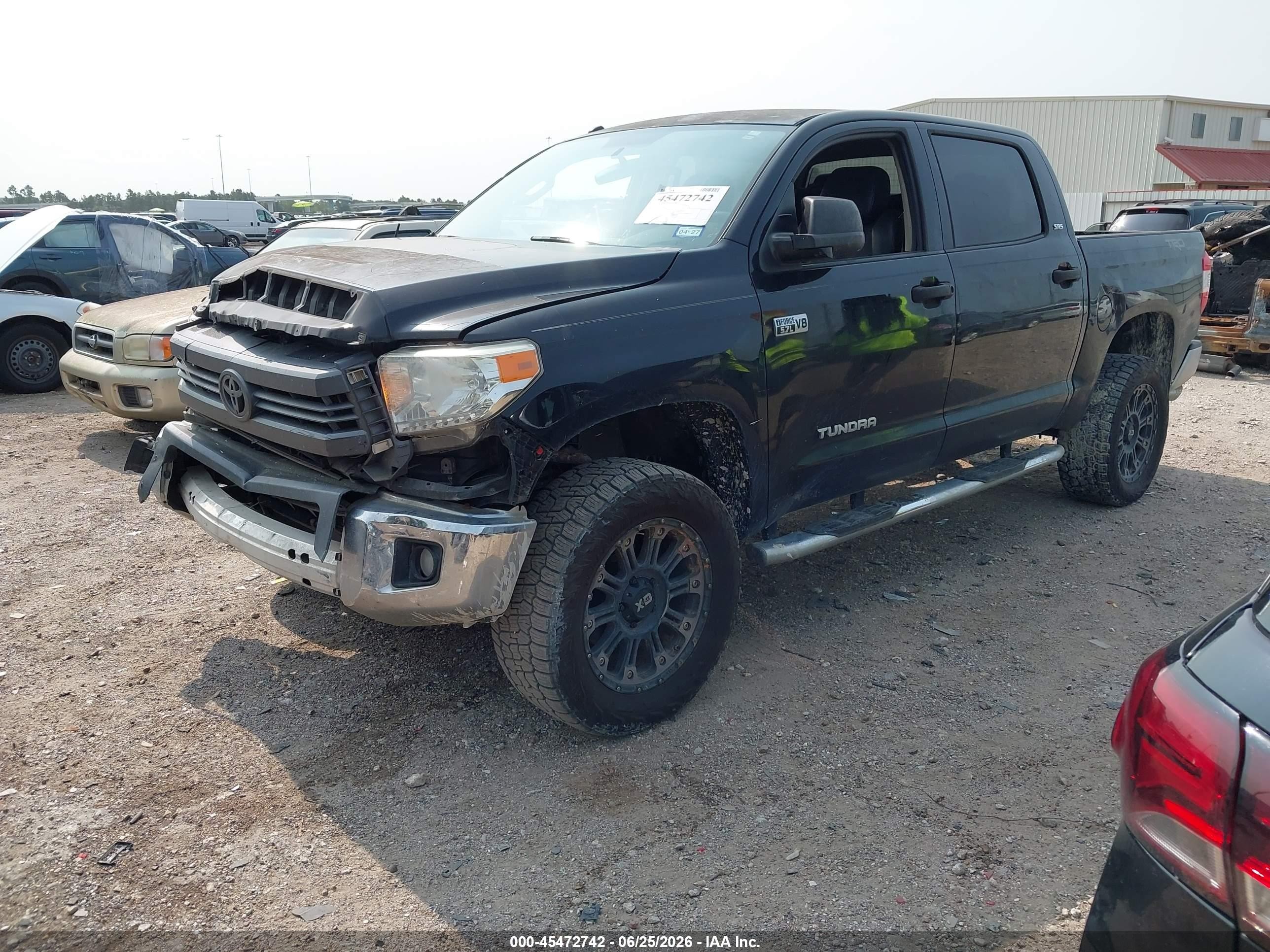 2014 Toyota Tundra Sr5 5.7l V8 Black vin: 5TFDW5F15EX380318