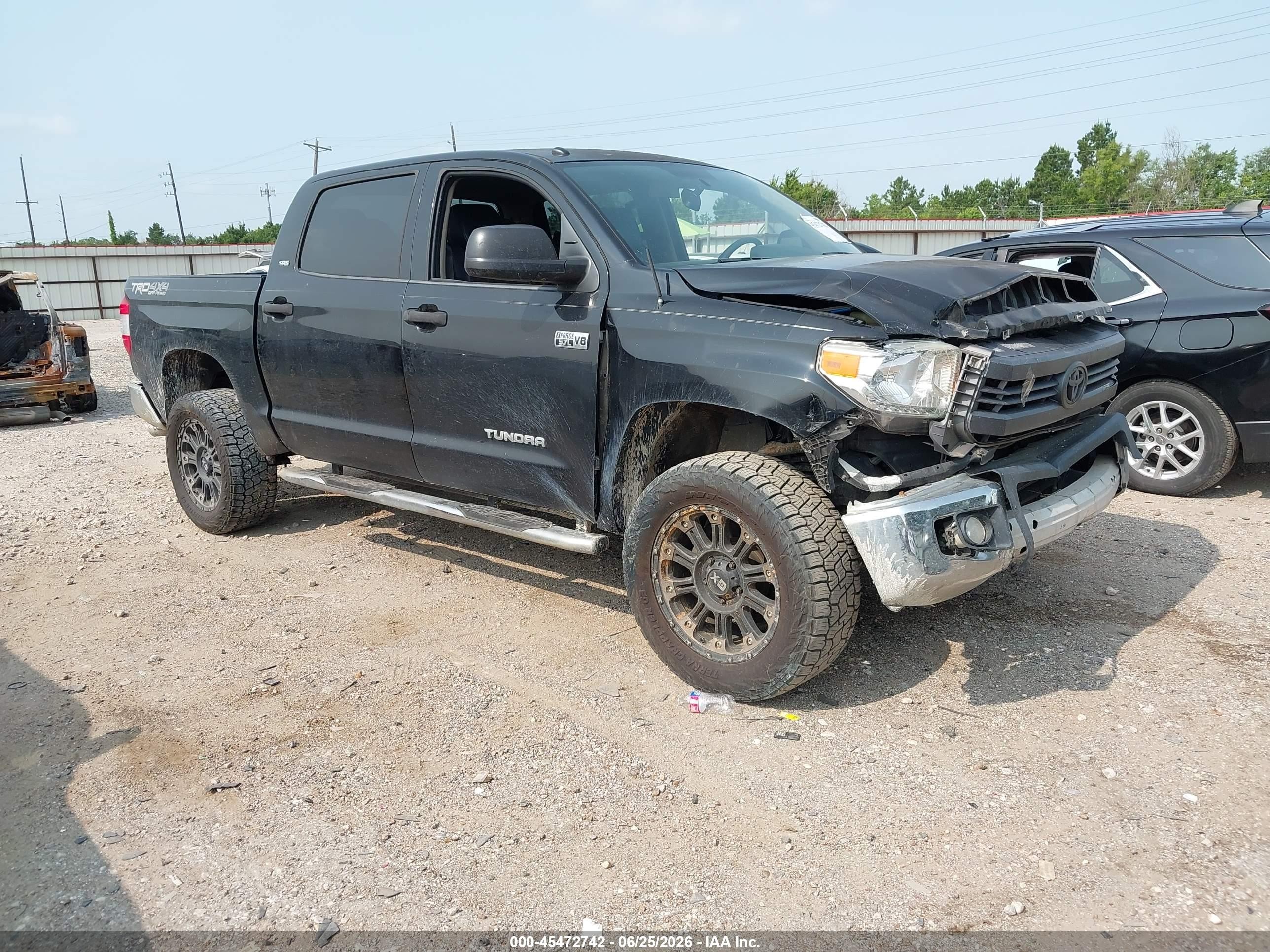 2014 Toyota Tundra Sr5 5.7l V8 Black vin: 5TFDW5F15EX380318