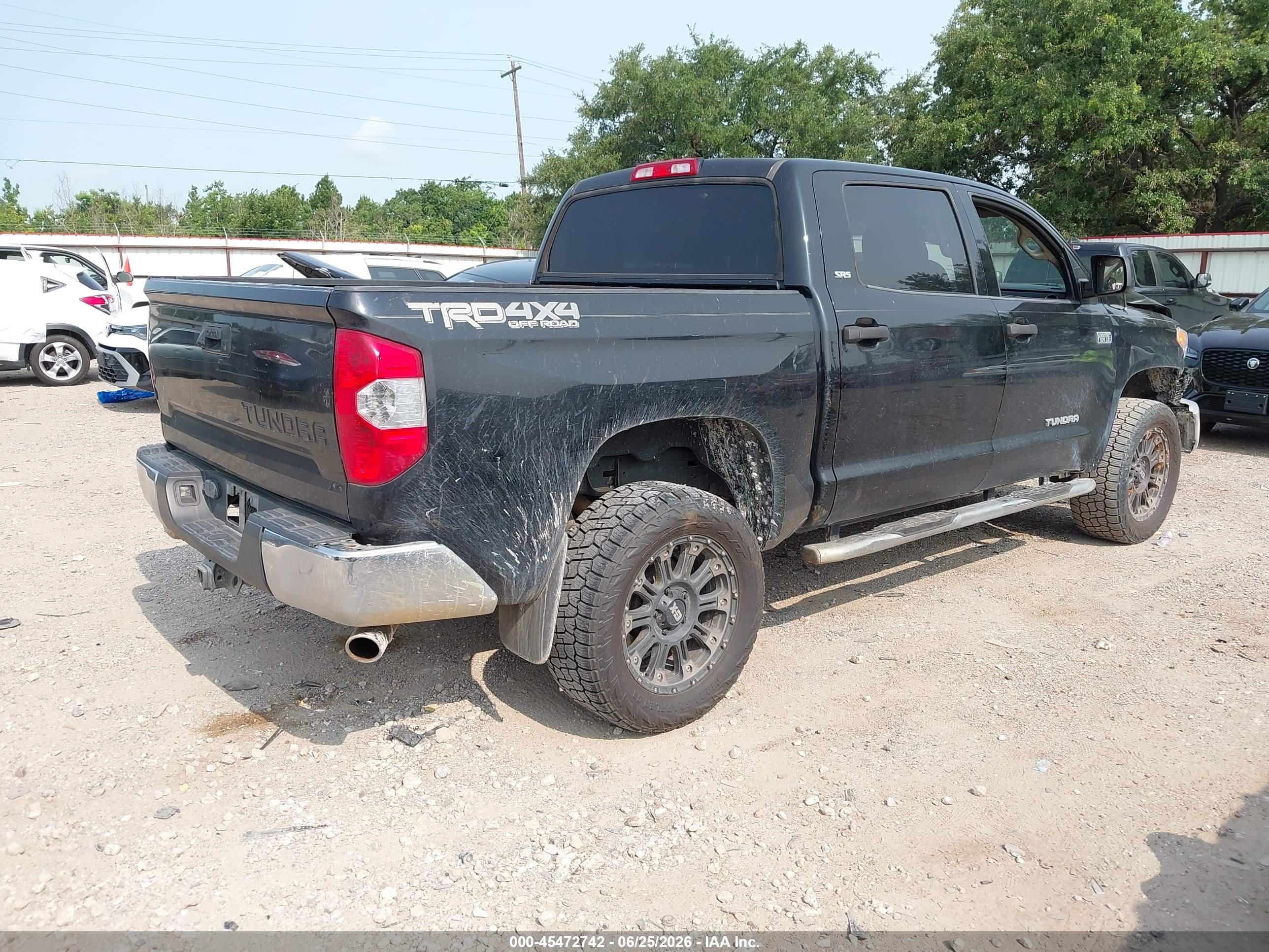 2014 Toyota Tundra Sr5 5.7l V8 Black vin: 5TFDW5F15EX380318