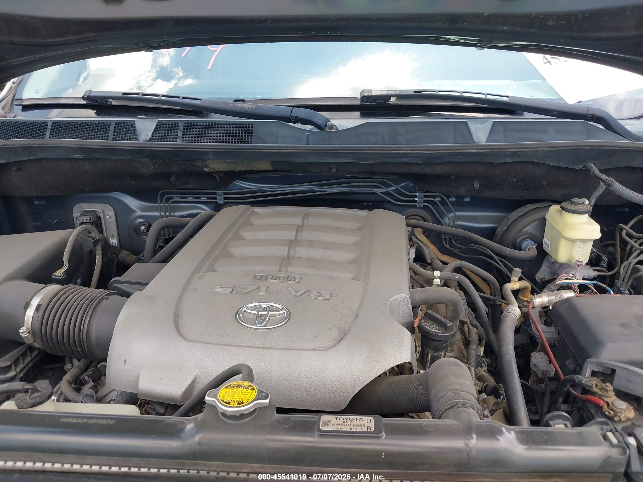 2010 Toyota Tundra Grade 5.7l V8 Gray vin: 5TFDW5F16AX152077