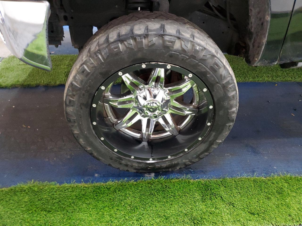 2012 Toyota Tundra Crewmax Sr5 Black vin: 5TFDW5F16CX234023 Damage: Left Front Wheel, Aftermarket, Acceptable