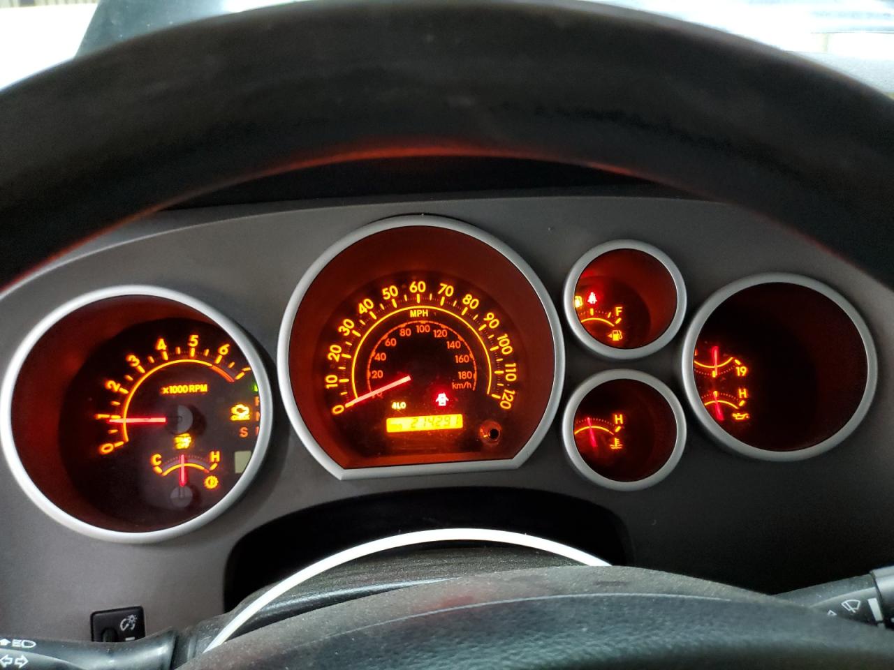 2012 Toyota Tundra Crewmax Sr5 Black vin: 5TFDW5F16CX234023 Damage: Warning Light - Engine, On, Unacceptable