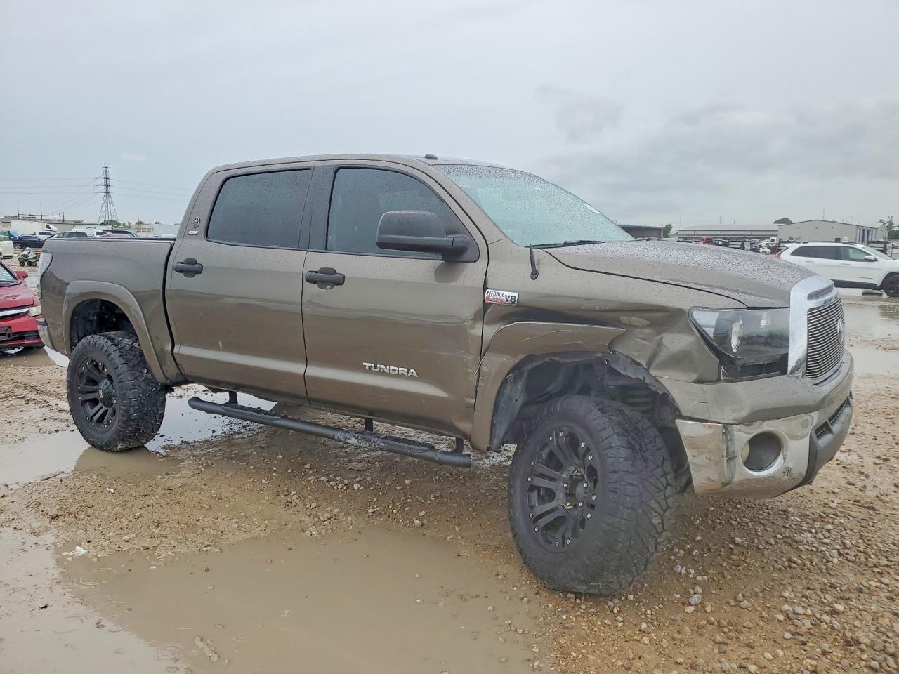2012 Toyota Tundra Crewmax Sr5 Tan vin: 5TFDW5F16CX250657
