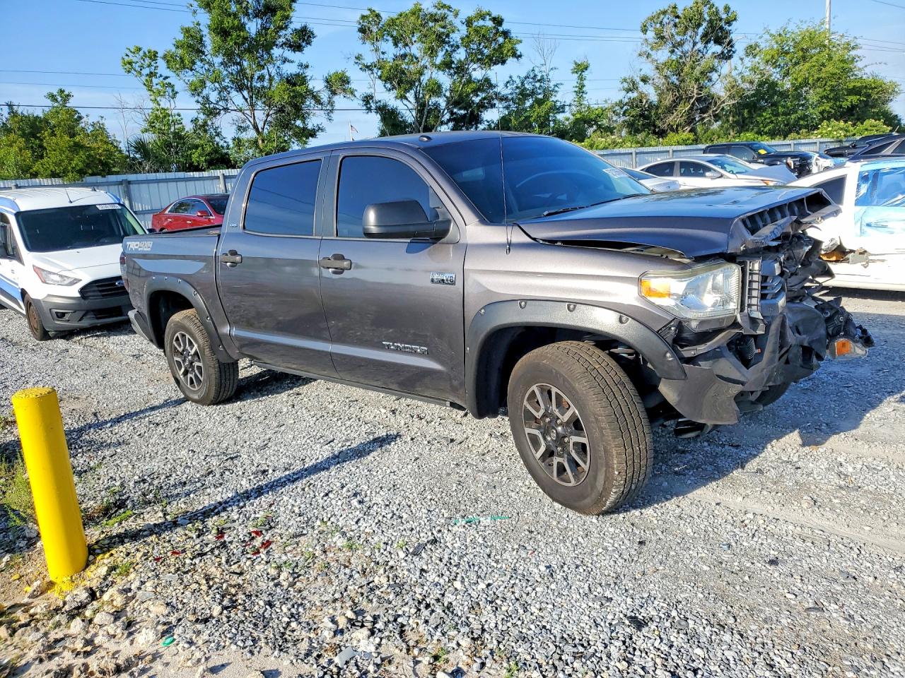 2015 Toyota Tundra Sr5 Gray vin: 5TFDW5F16FX454282