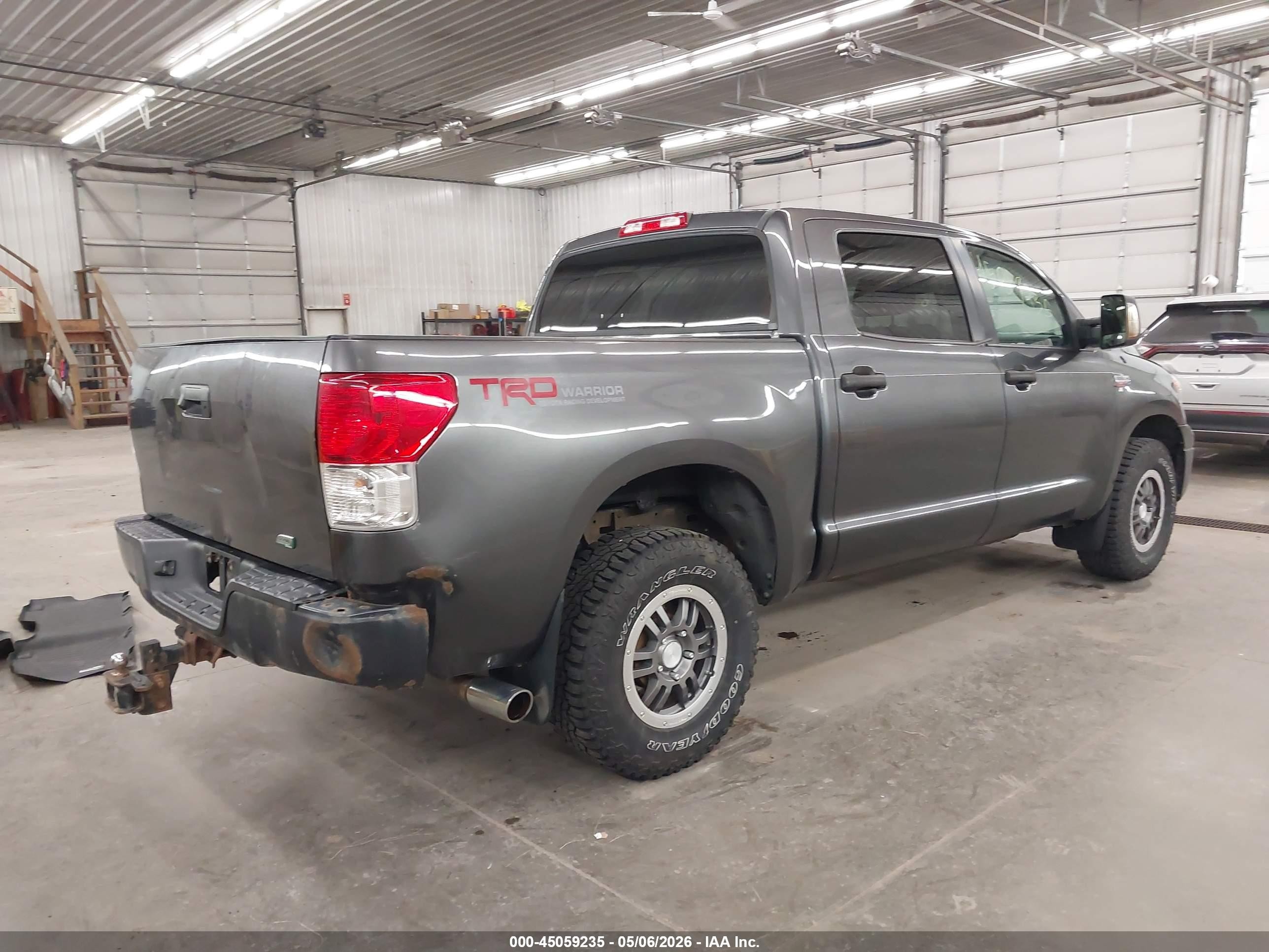2013 Toyota Tundra Grade 5.7l V8 Gray vin: 5TFDW5F17DX299836