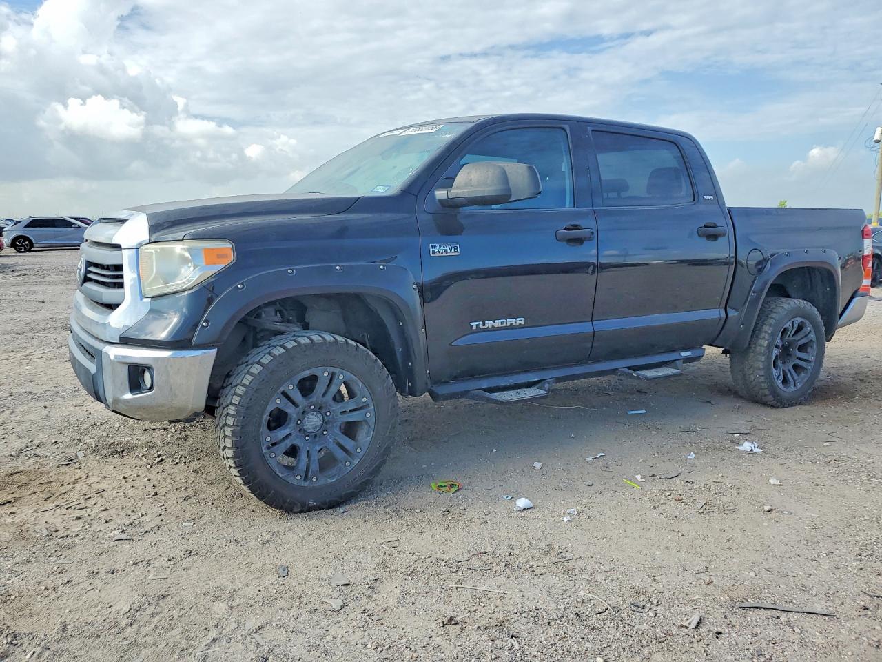2014 Toyota Tundra Crewmax Sr5 Black vin: 5TFDW5F17EX388582