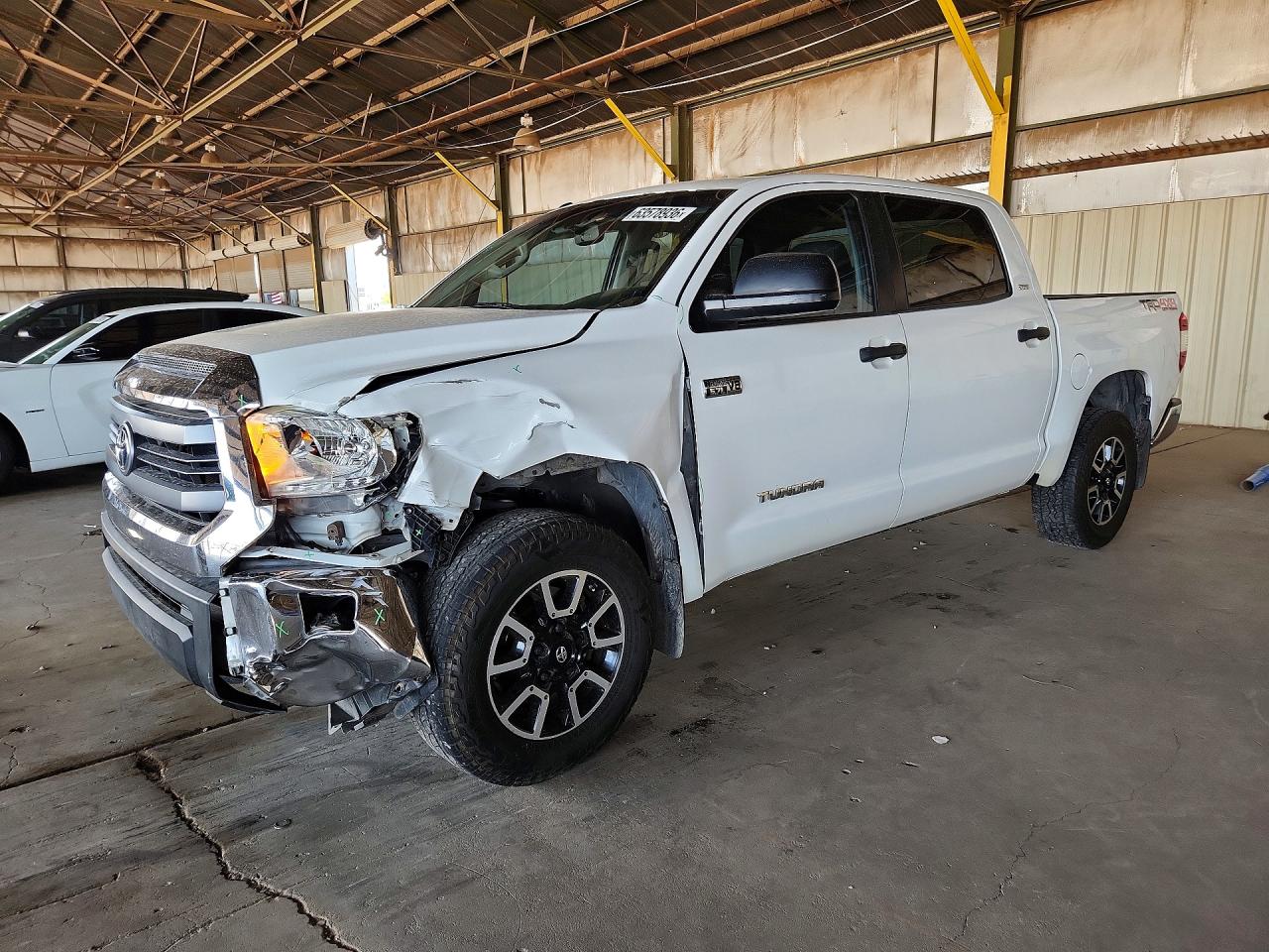 2015 Toyota Tundra Sr5 White vin: 5TFDW5F17FX460835