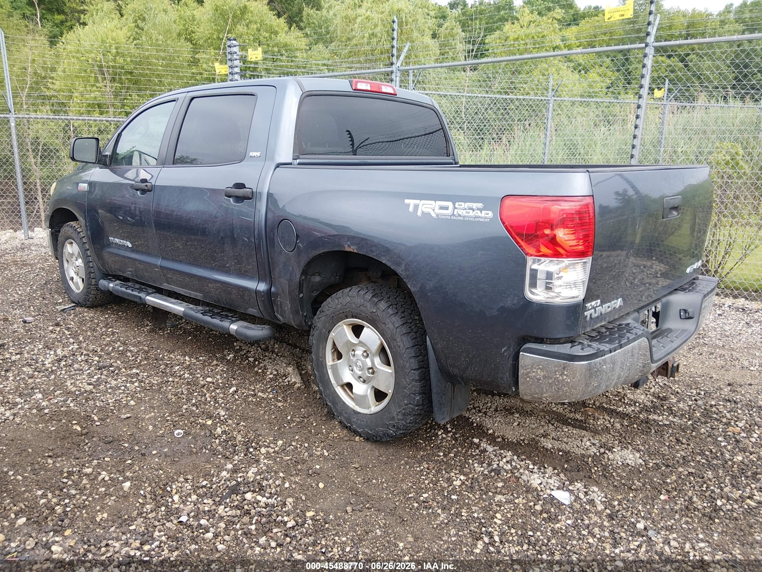 2010 Toyota Tundra Grade 5.7l V8 Blue vin: 5TFDW5F18AX144515