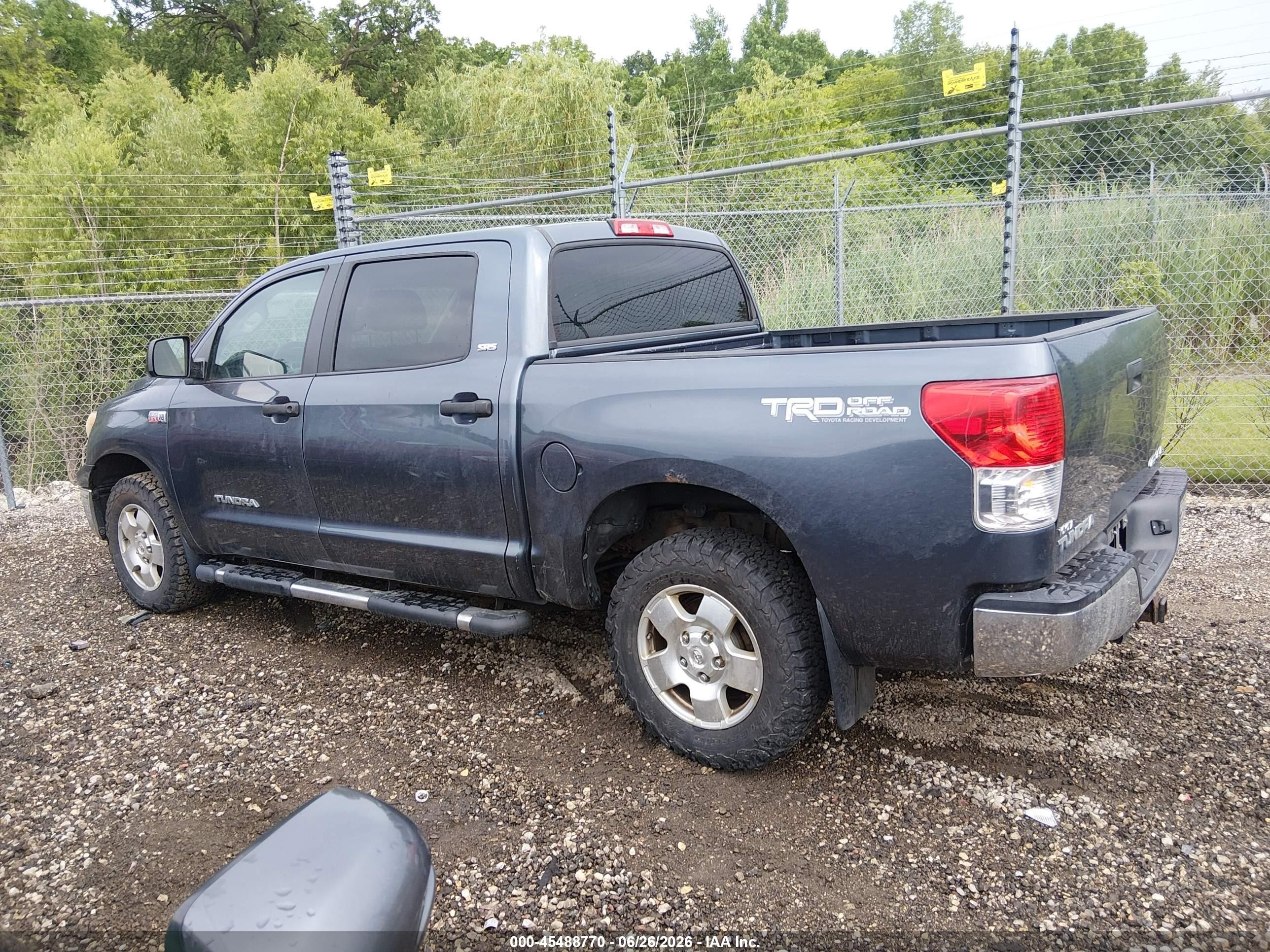 2010 Toyota Tundra Grade 5.7l V8 Blue vin: 5TFDW5F18AX144515