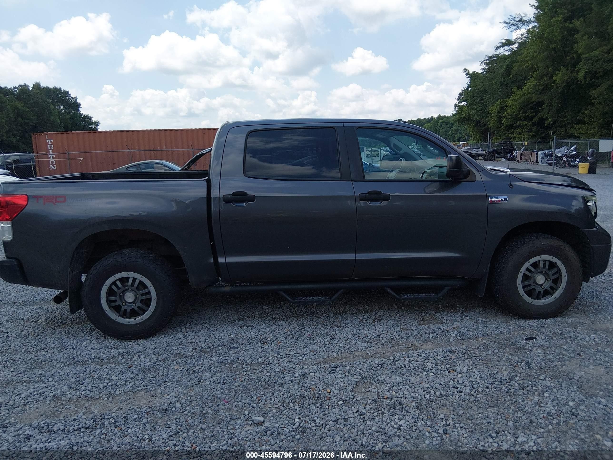 2011 Toyota Tundra Grade 5.7l V8 Gray vin: 5TFDW5F18BX199239
