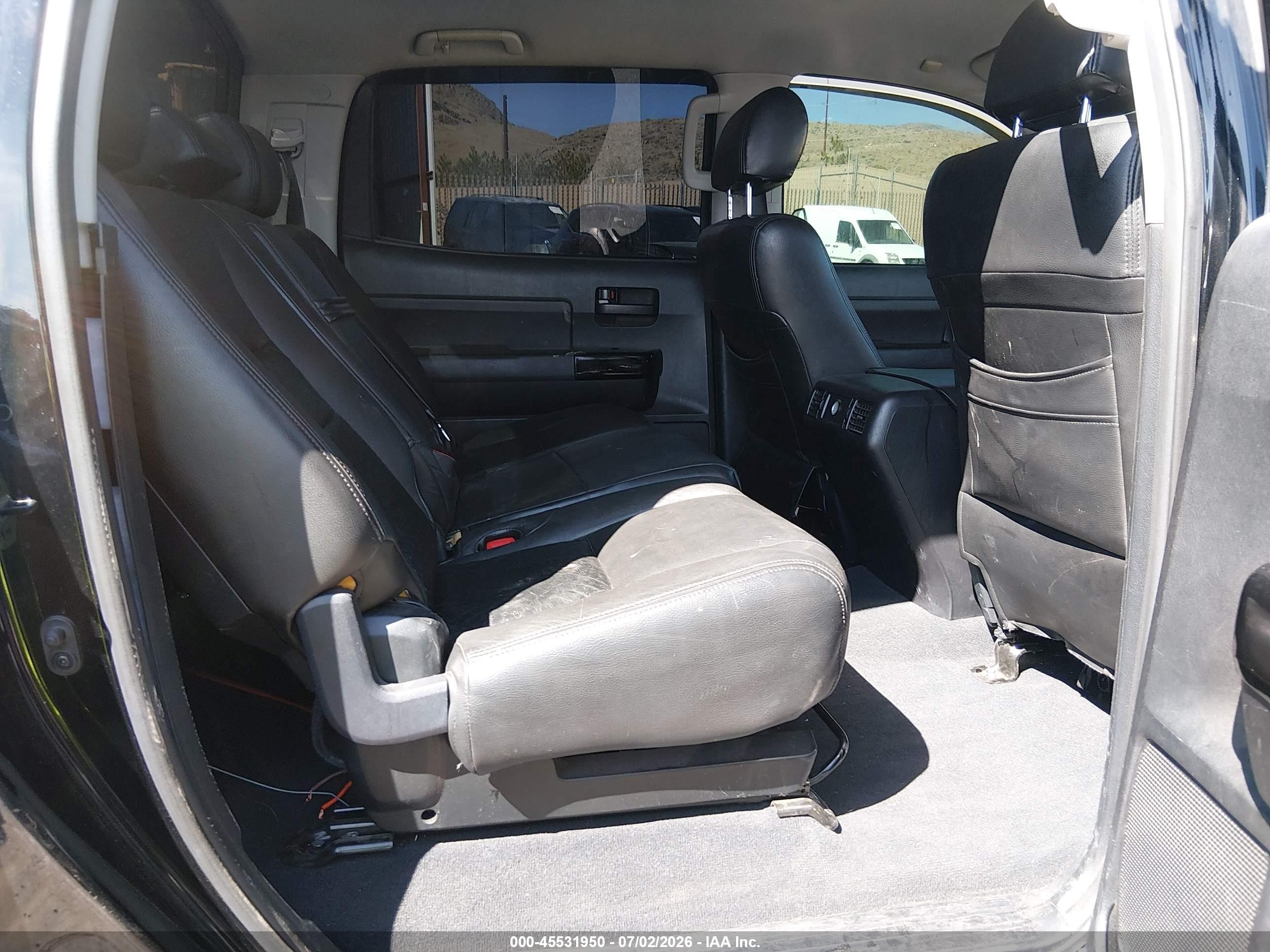 2012 Toyota Tundra Grade 5.7l V8 Black vin: 5TFDW5F18CX214923