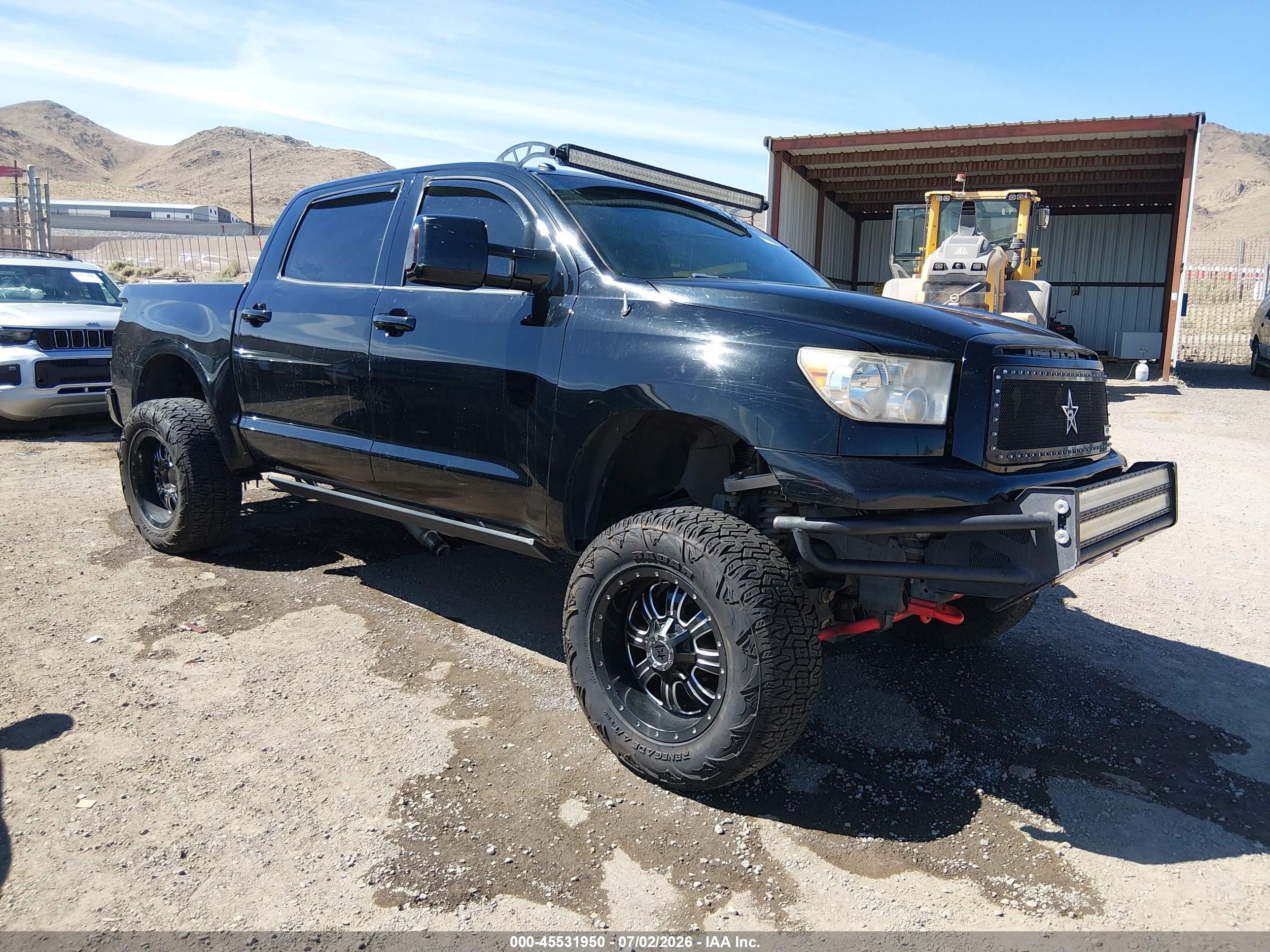 2012 Toyota Tundra Grade 5.7l V8 Black vin: 5TFDW5F18CX214923