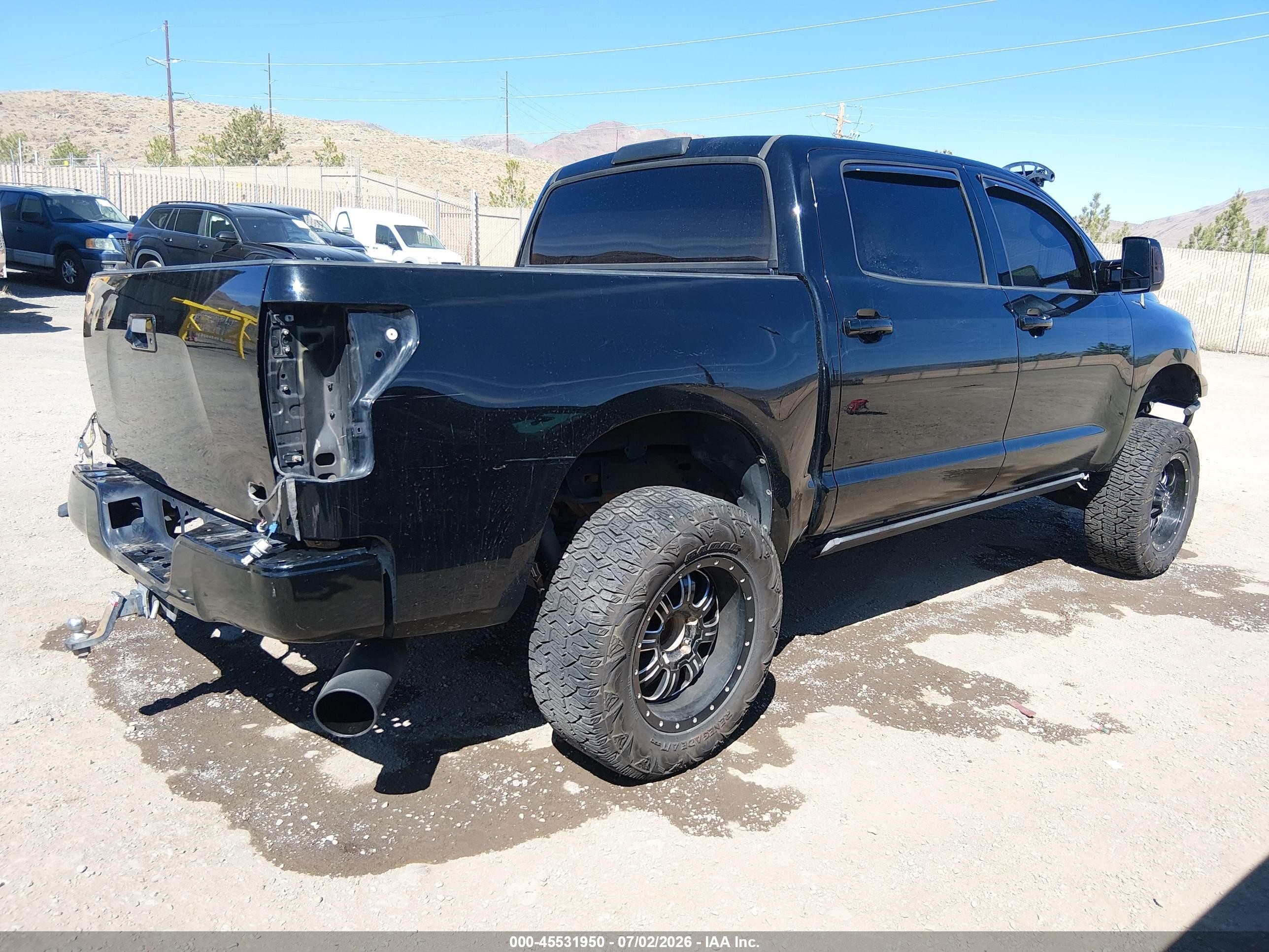 2012 Toyota Tundra Grade 5.7l V8 Black vin: 5TFDW5F18CX214923
