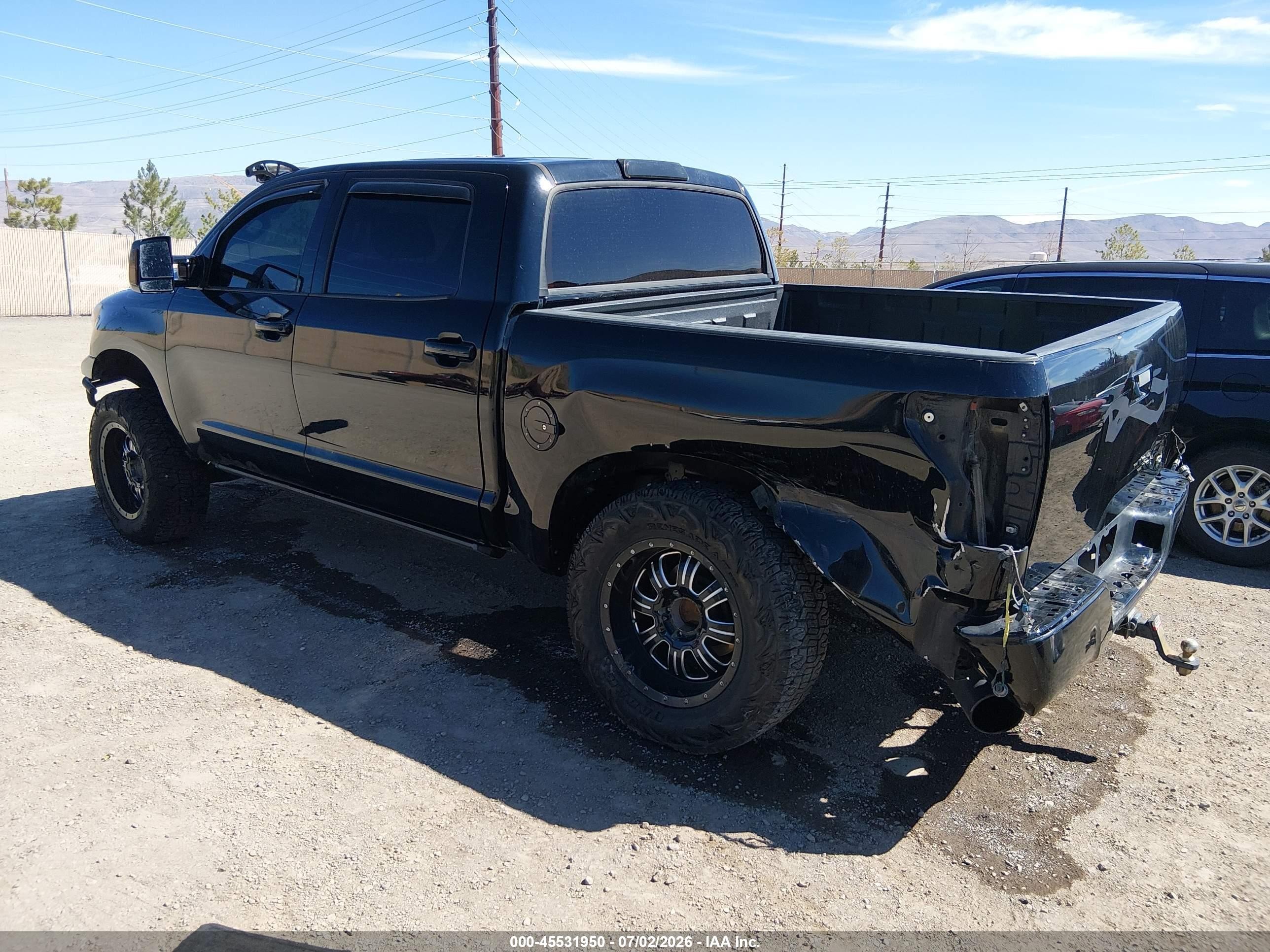 2012 Toyota Tundra Grade 5.7l V8 Black vin: 5TFDW5F18CX214923