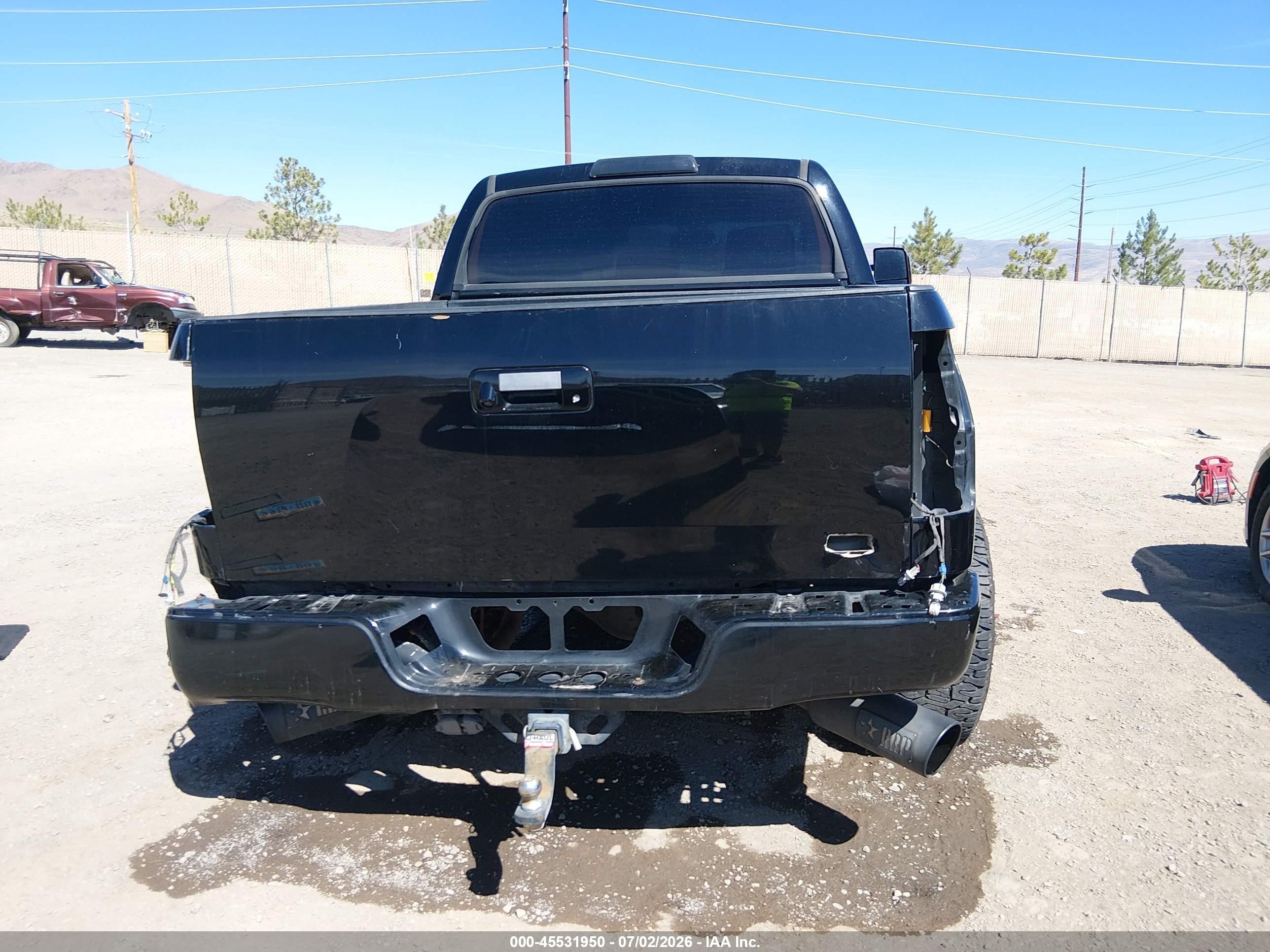2012 Toyota Tundra Grade 5.7l V8 Black vin: 5TFDW5F18CX214923