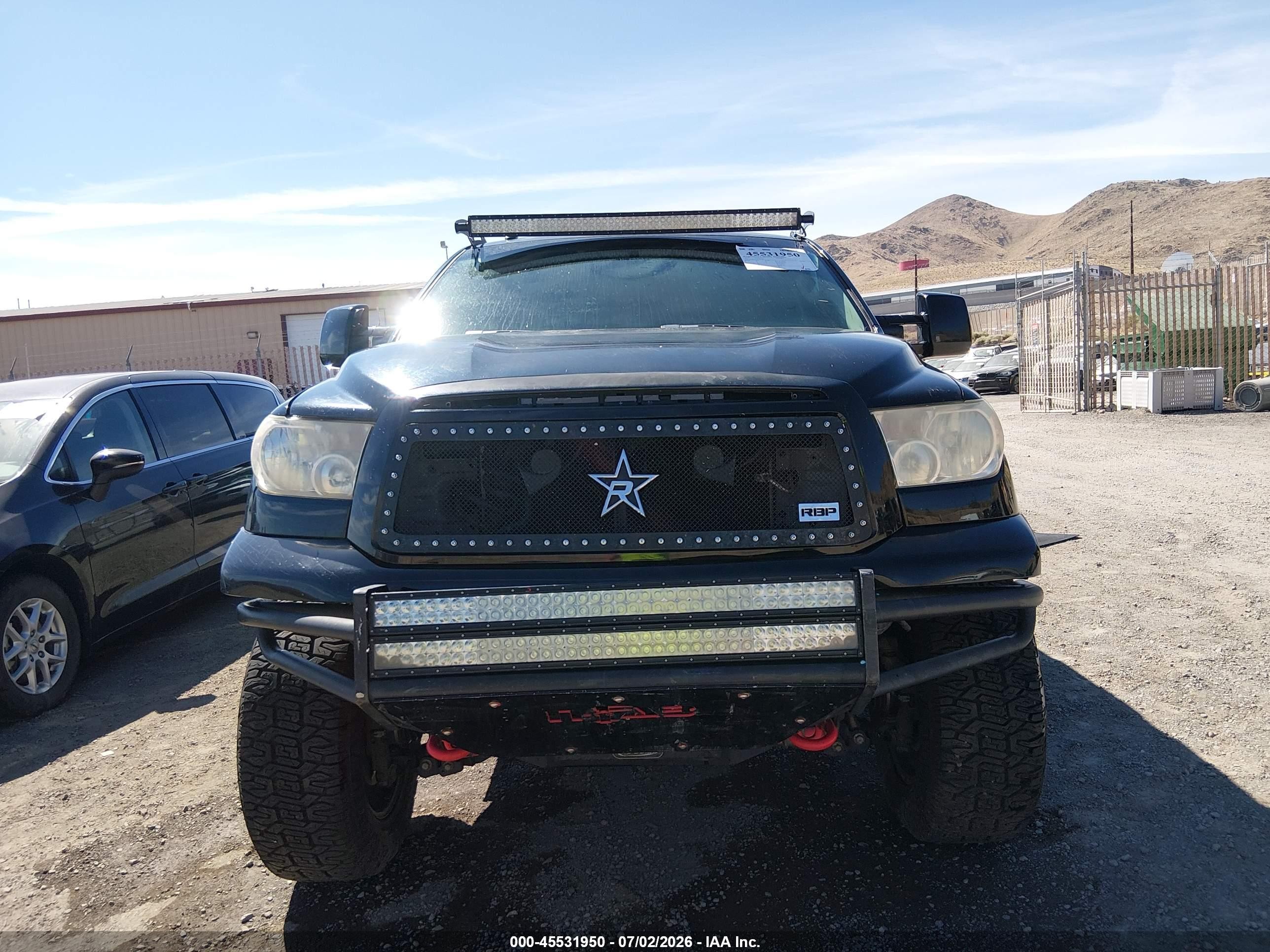 2012 Toyota Tundra Grade 5.7l V8 Black vin: 5TFDW5F18CX214923