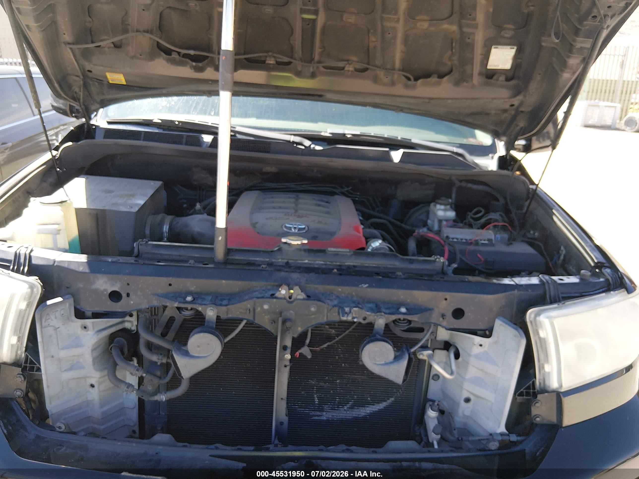 2012 Toyota Tundra Grade 5.7l V8 Black vin: 5TFDW5F18CX214923