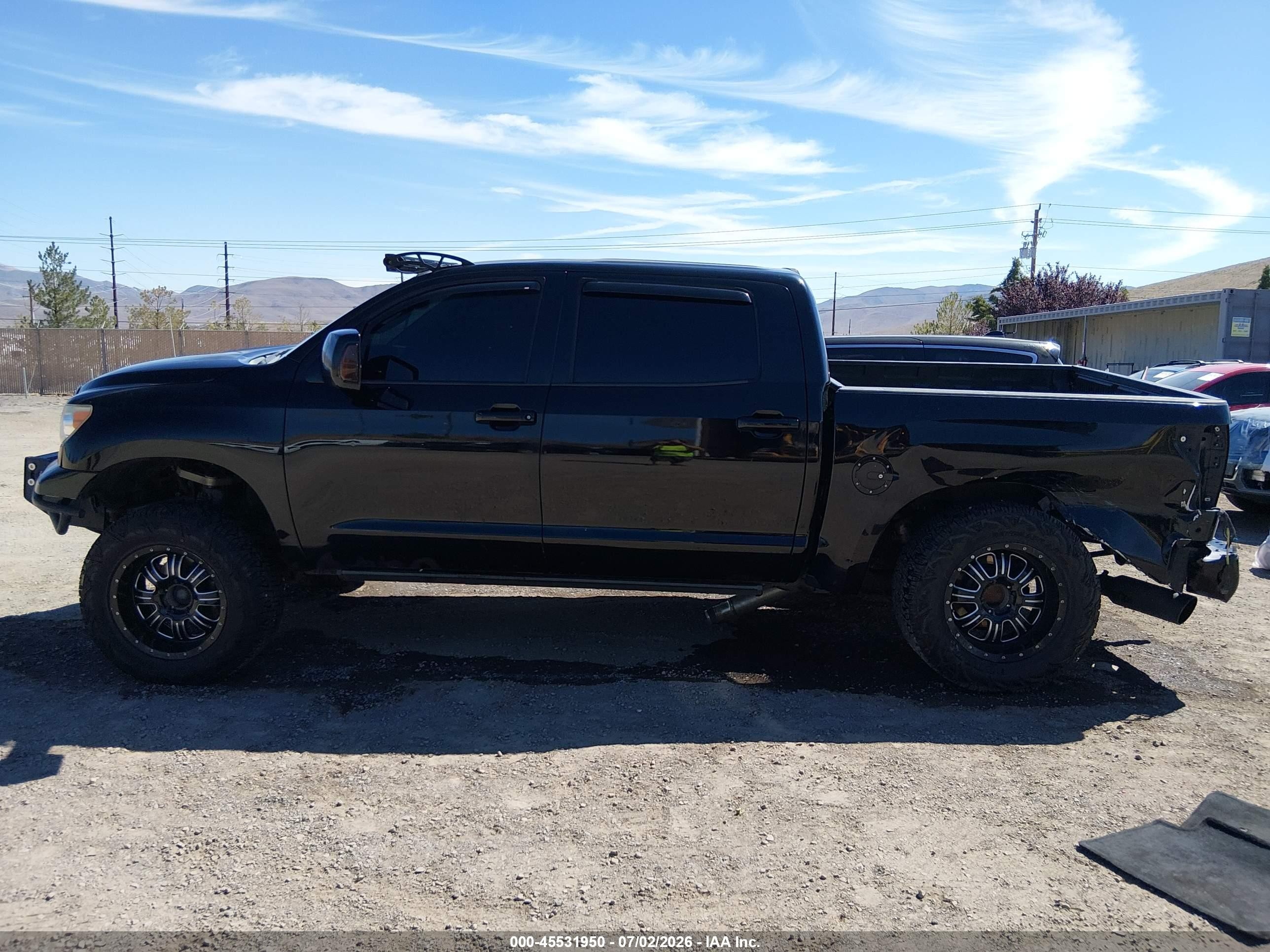 2012 Toyota Tundra Grade 5.7l V8 Black vin: 5TFDW5F18CX214923