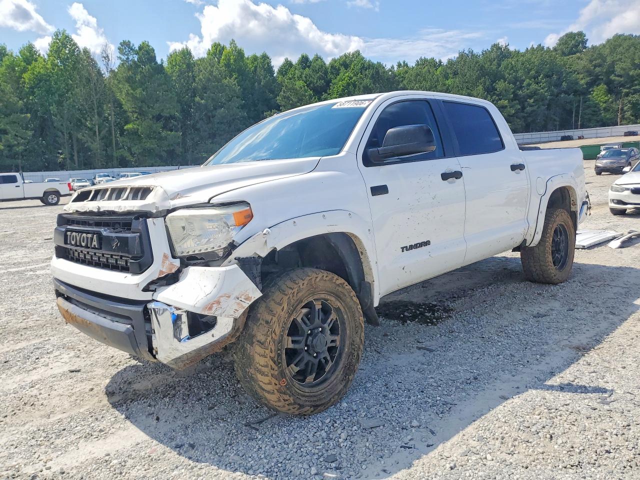 2015 Toyota Tundra Sr5 White vin: 5TFDW5F18FX457071