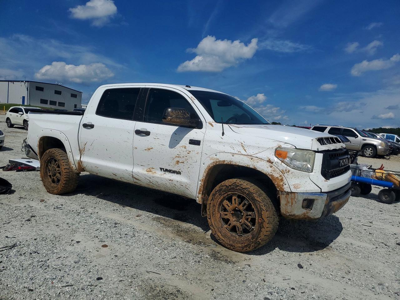2015 Toyota Tundra Sr5 White vin: 5TFDW5F18FX457071