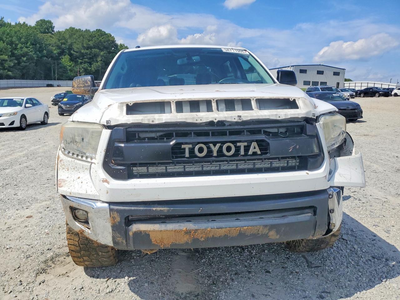 2015 Toyota Tundra Sr5 White vin: 5TFDW5F18FX457071