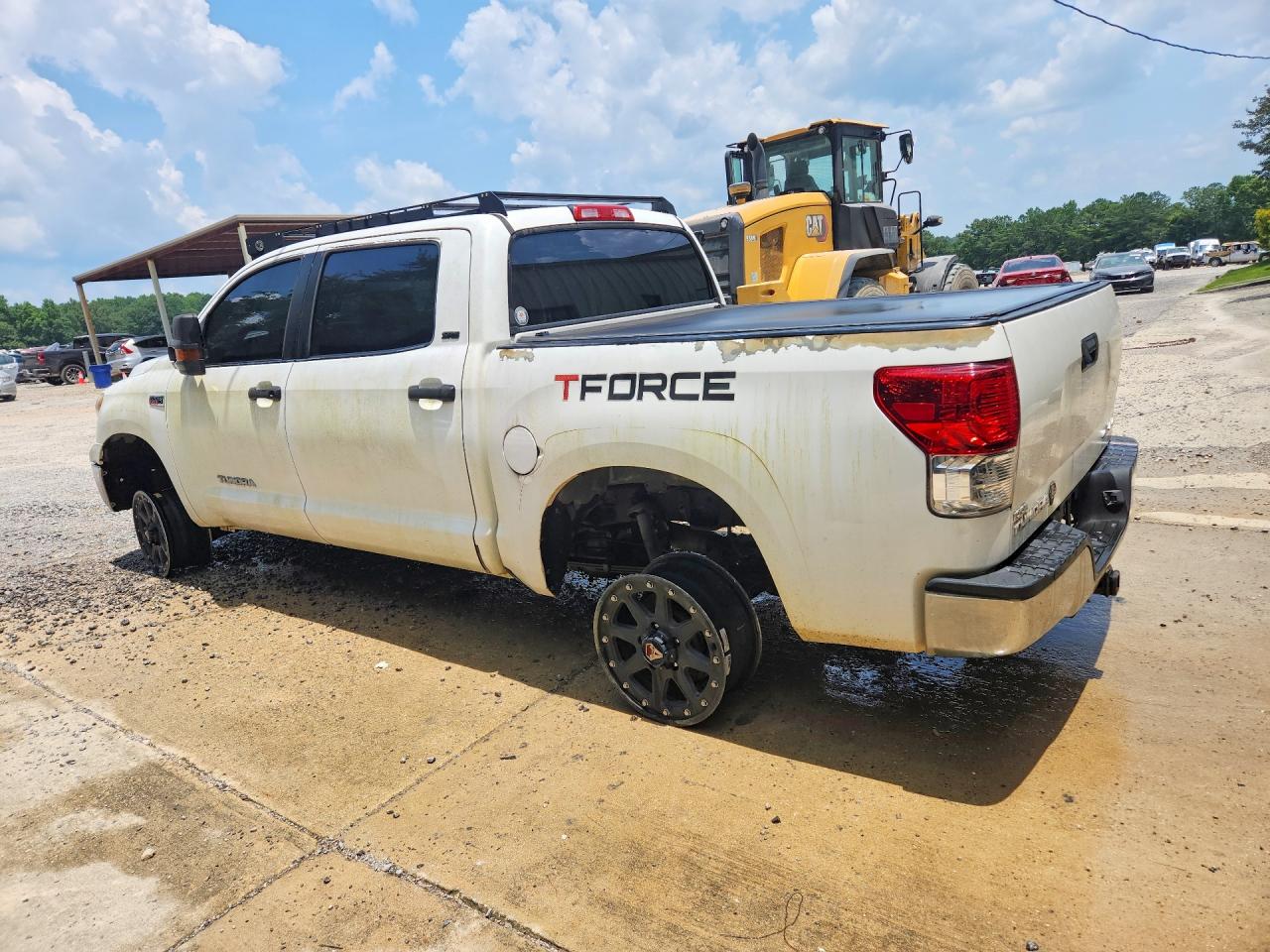 2012 Toyota Tundra Crewmax Sr5 White vin: 5TFDW5F19CX211285