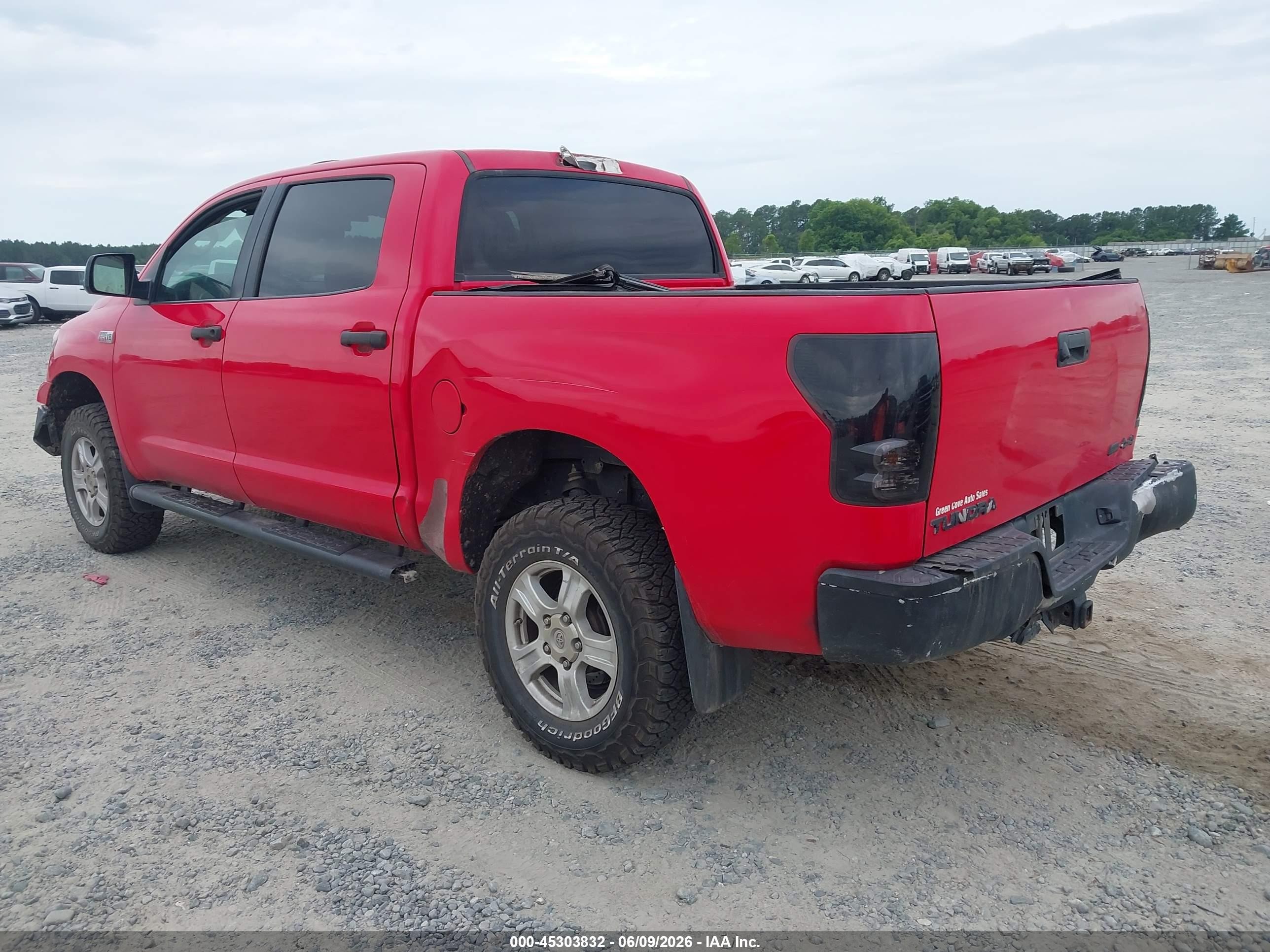 2012 Toyota Tundra Grade 5.7l V8 Красный vin: 5TFDW5F19CX228278