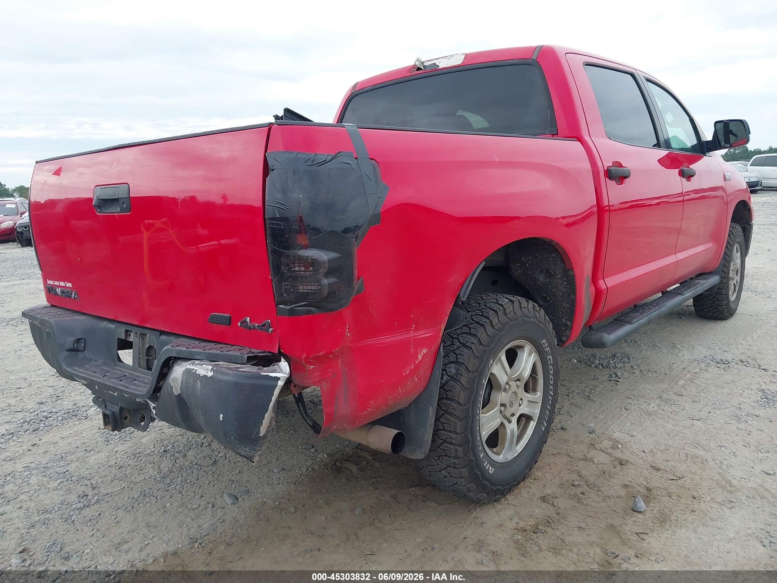2012 Toyota Tundra Grade 5.7l V8 Красный vin: 5TFDW5F19CX228278