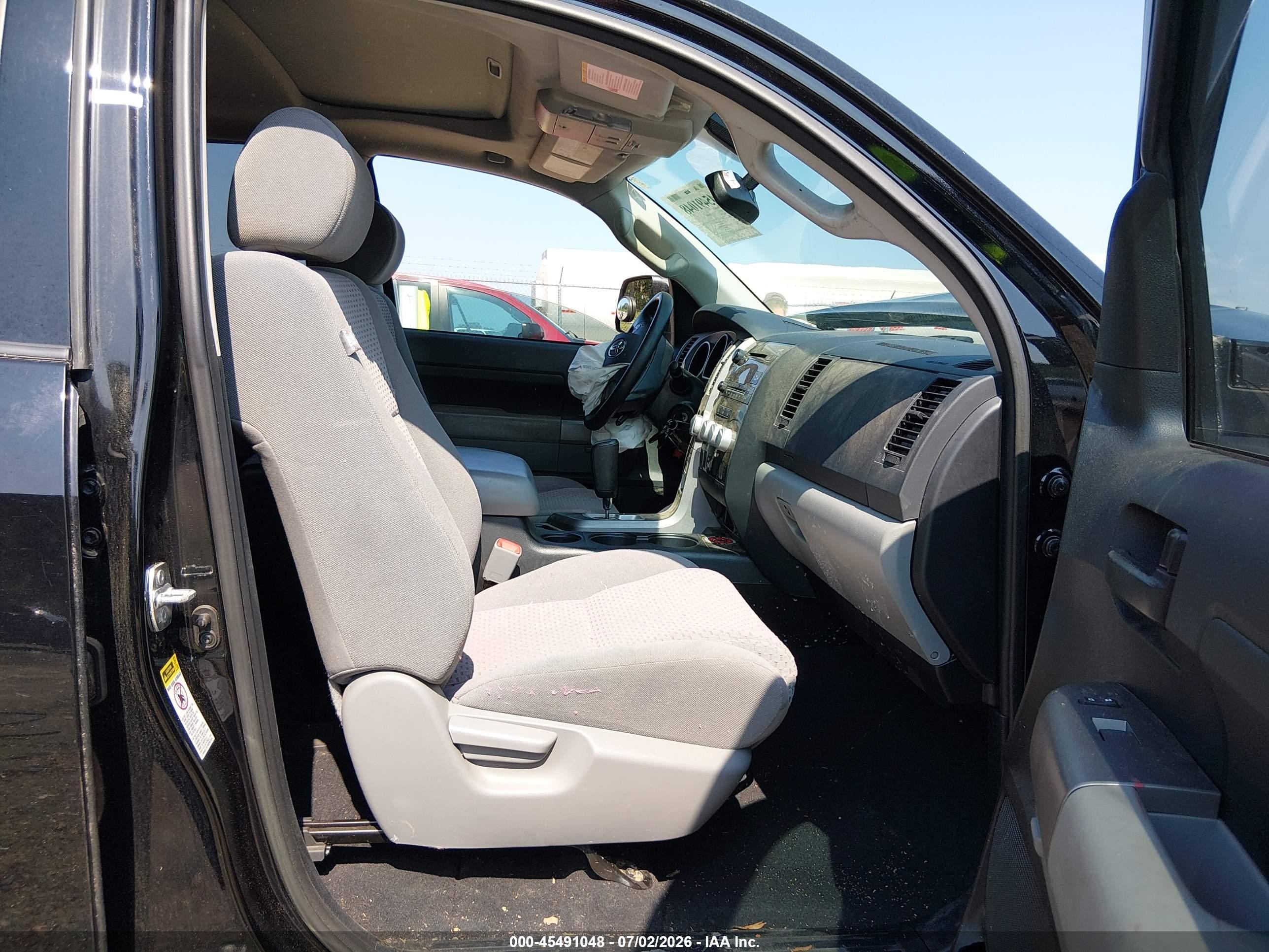 2012 Toyota Tundra Grade 5.7l V8 Black vin: 5TFDW5F19CX251902