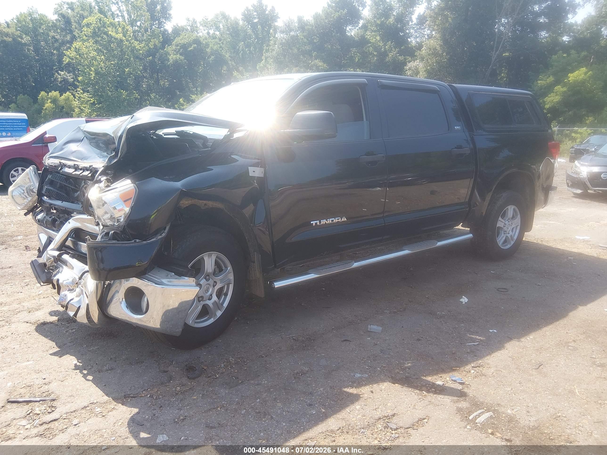 2012 Toyota Tundra Grade 5.7l V8 Black vin: 5TFDW5F19CX251902