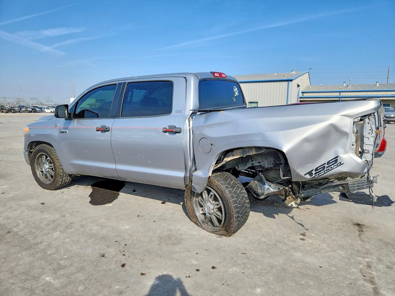 2014 Toyota Tundra Crewmax Sr5 Silver vin: 5TFDW5F19EX408265