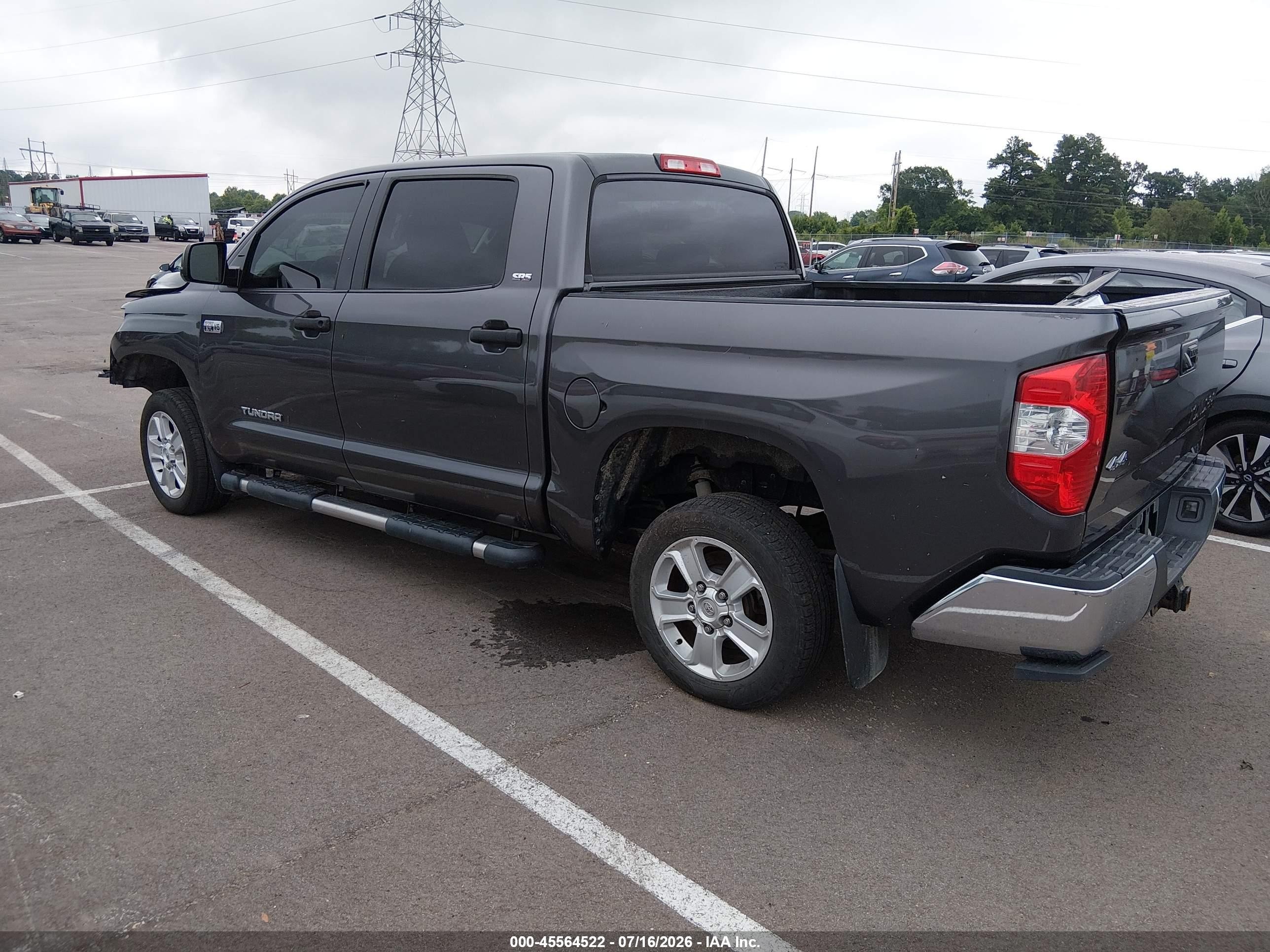 2015 Toyota Tundra Sr5 5.7l V8 Gray vin: 5TFDW5F19FX429585