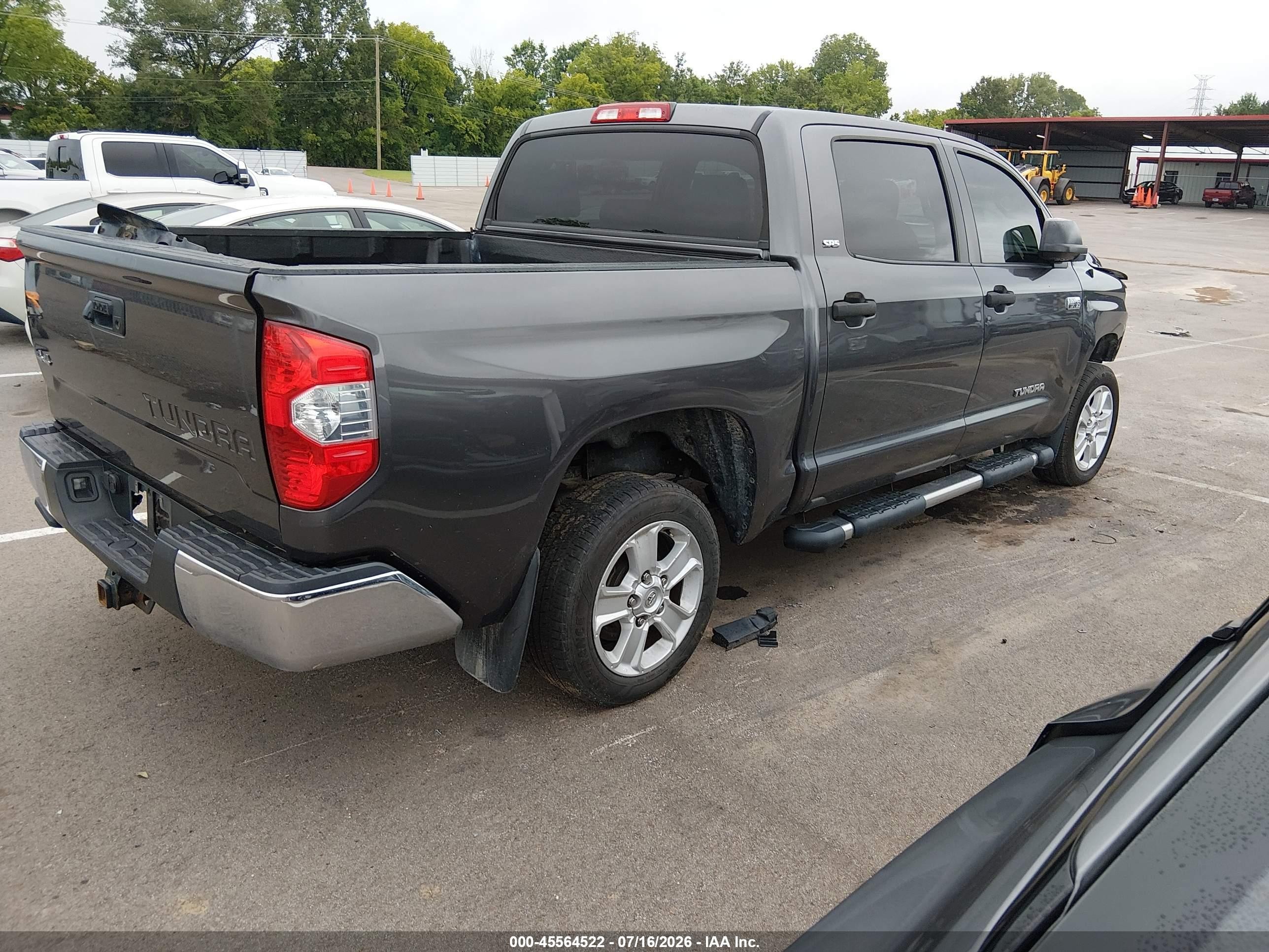 2015 Toyota Tundra Sr5 5.7l V8 Gray vin: 5TFDW5F19FX429585