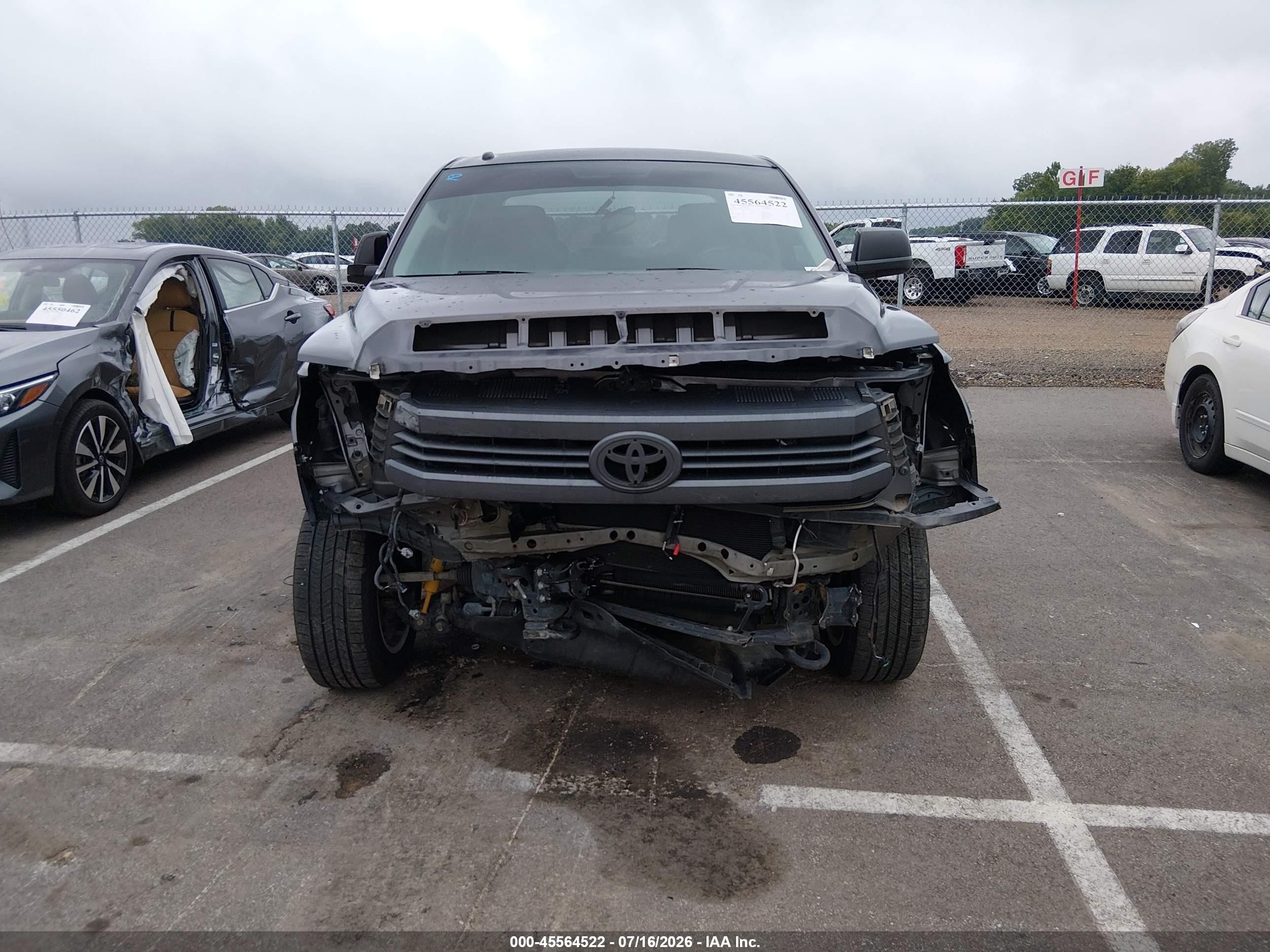 2015 Toyota Tundra Sr5 5.7l V8 Gray vin: 5TFDW5F19FX429585
