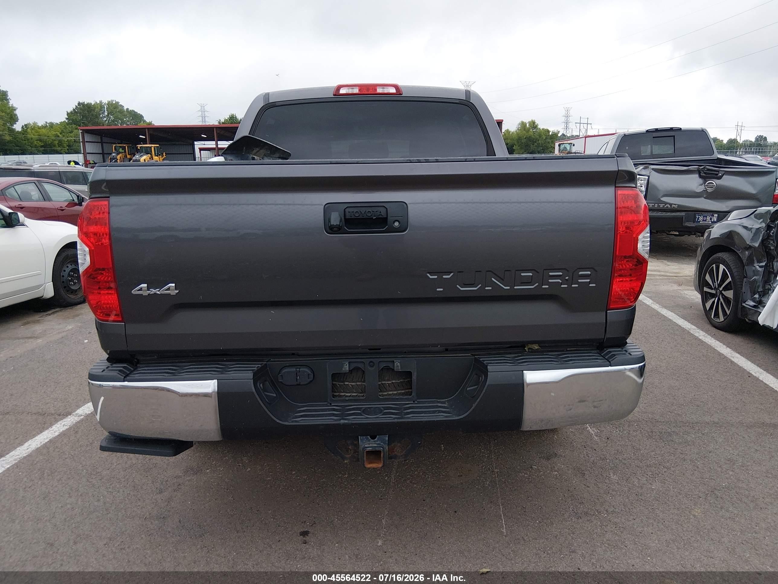 2015 Toyota Tundra Sr5 5.7l V8 Gray vin: 5TFDW5F19FX429585