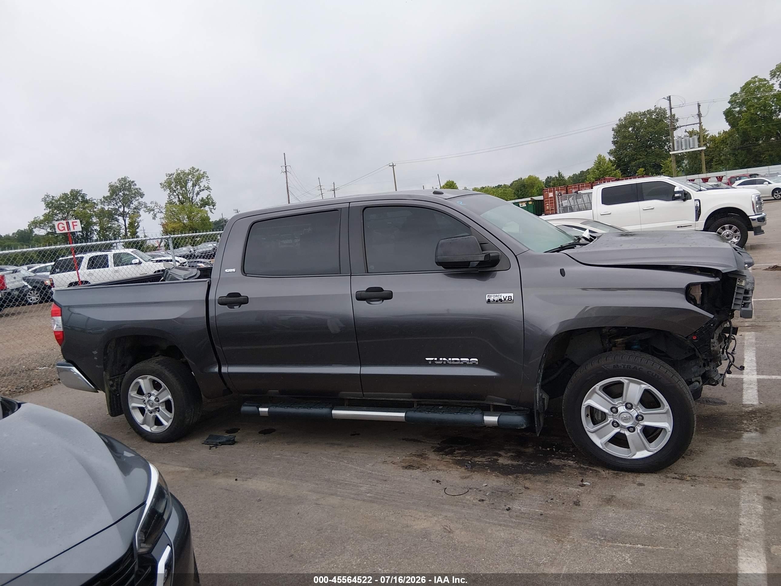 2015 Toyota Tundra Sr5 5.7l V8 Gray vin: 5TFDW5F19FX429585