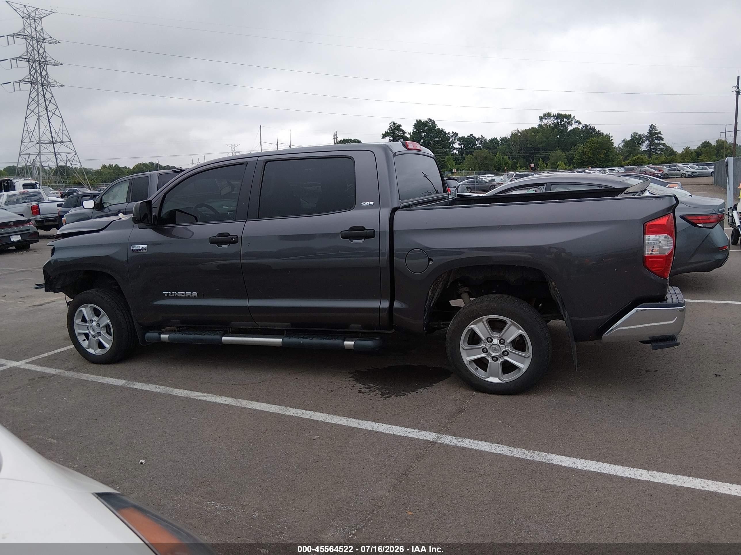 2015 Toyota Tundra Sr5 5.7l V8 Gray vin: 5TFDW5F19FX429585