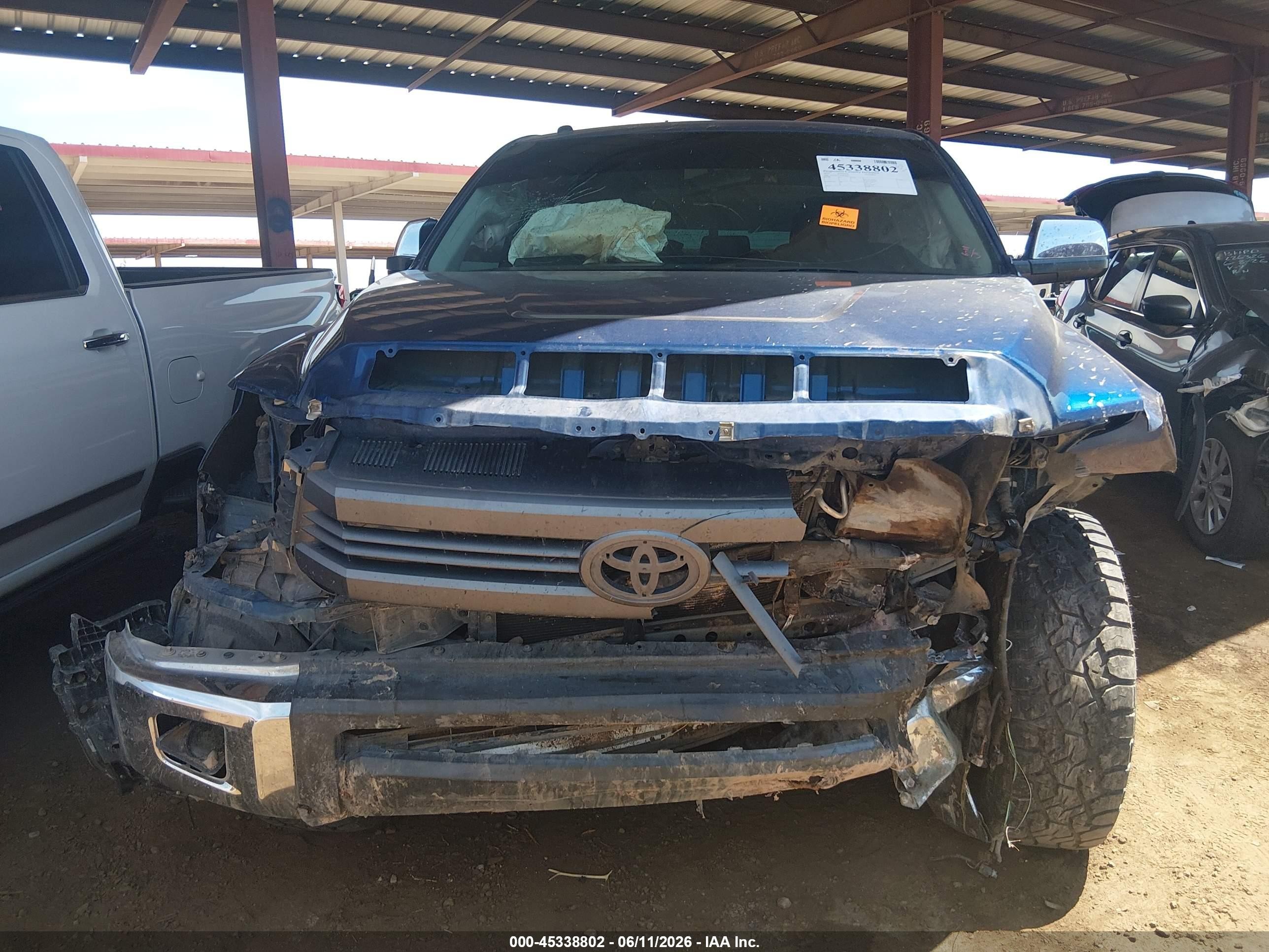 2015 Toyota Tundra Sr5 5.7l V8 Blue vin: 5TFDW5F19FX438335