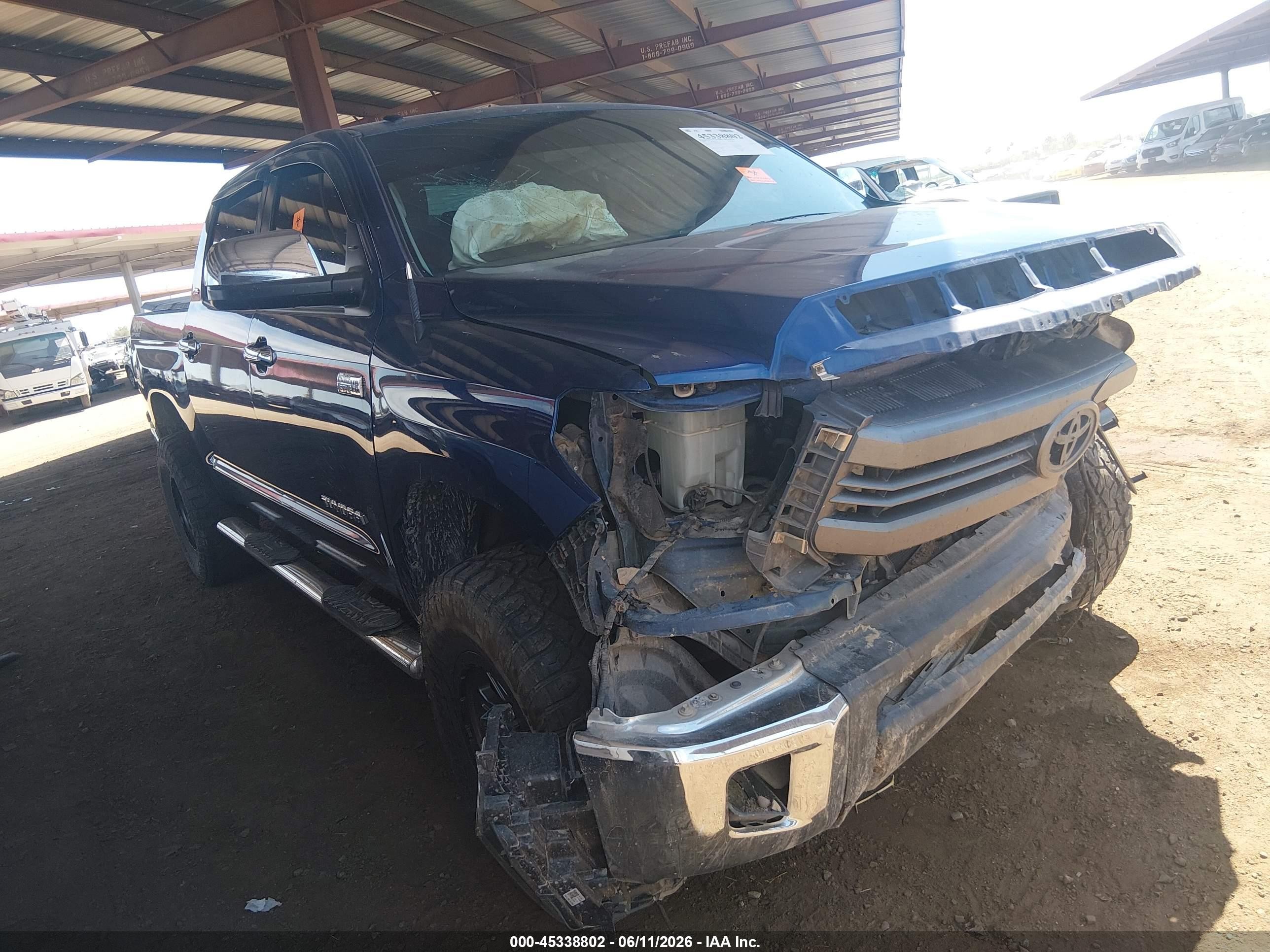 2015 Toyota Tundra Sr5 5.7l V8 Blue vin: 5TFDW5F19FX438335