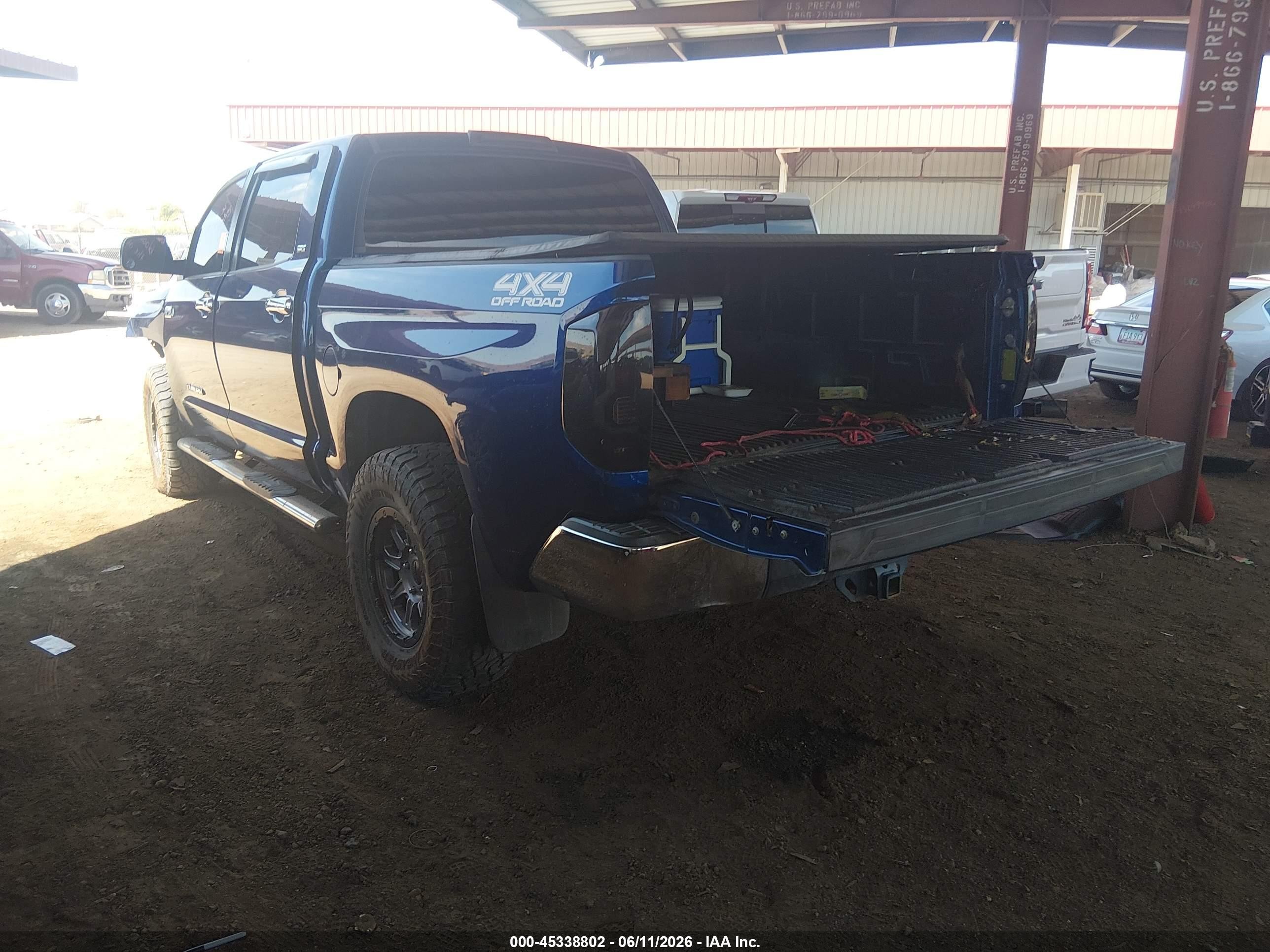2015 Toyota Tundra Sr5 5.7l V8 Blue vin: 5TFDW5F19FX438335