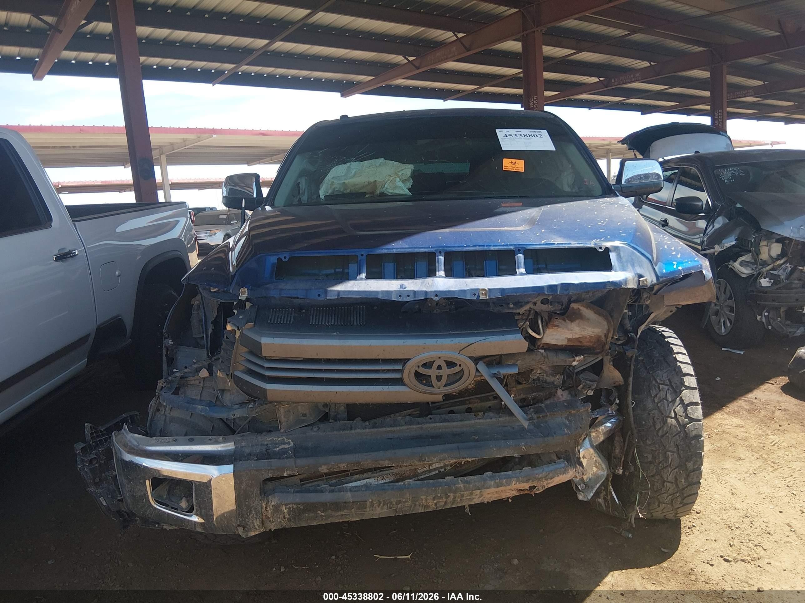 2015 Toyota Tundra Sr5 5.7l V8 Blue vin: 5TFDW5F19FX438335